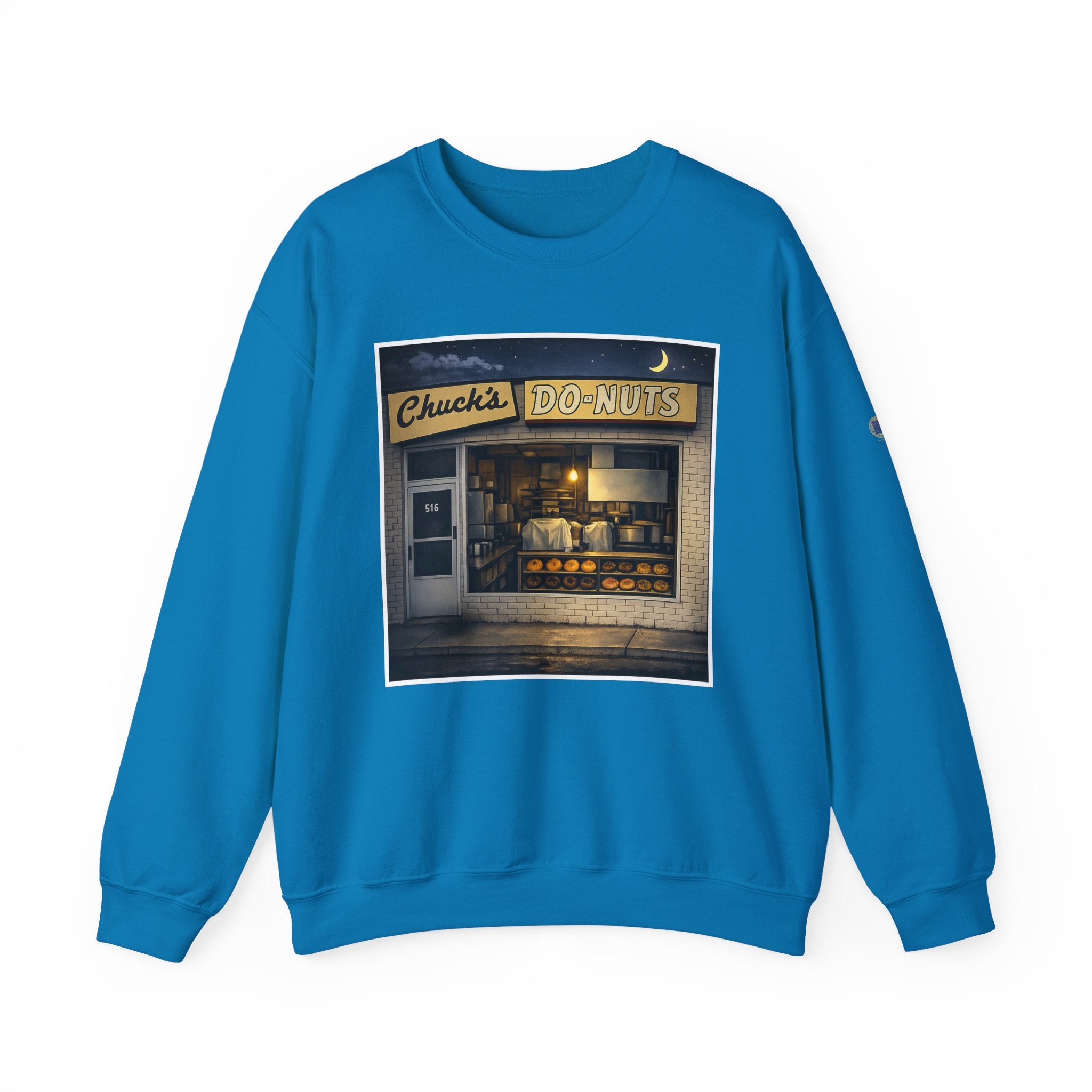 Chuck's Donuts nightscene | Native303 Sweatshirt