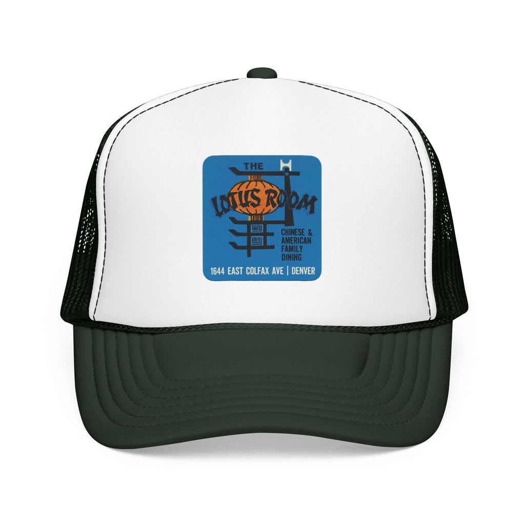 Lotus Room Trucker Hat — Vintage Sailboat Foam Cap