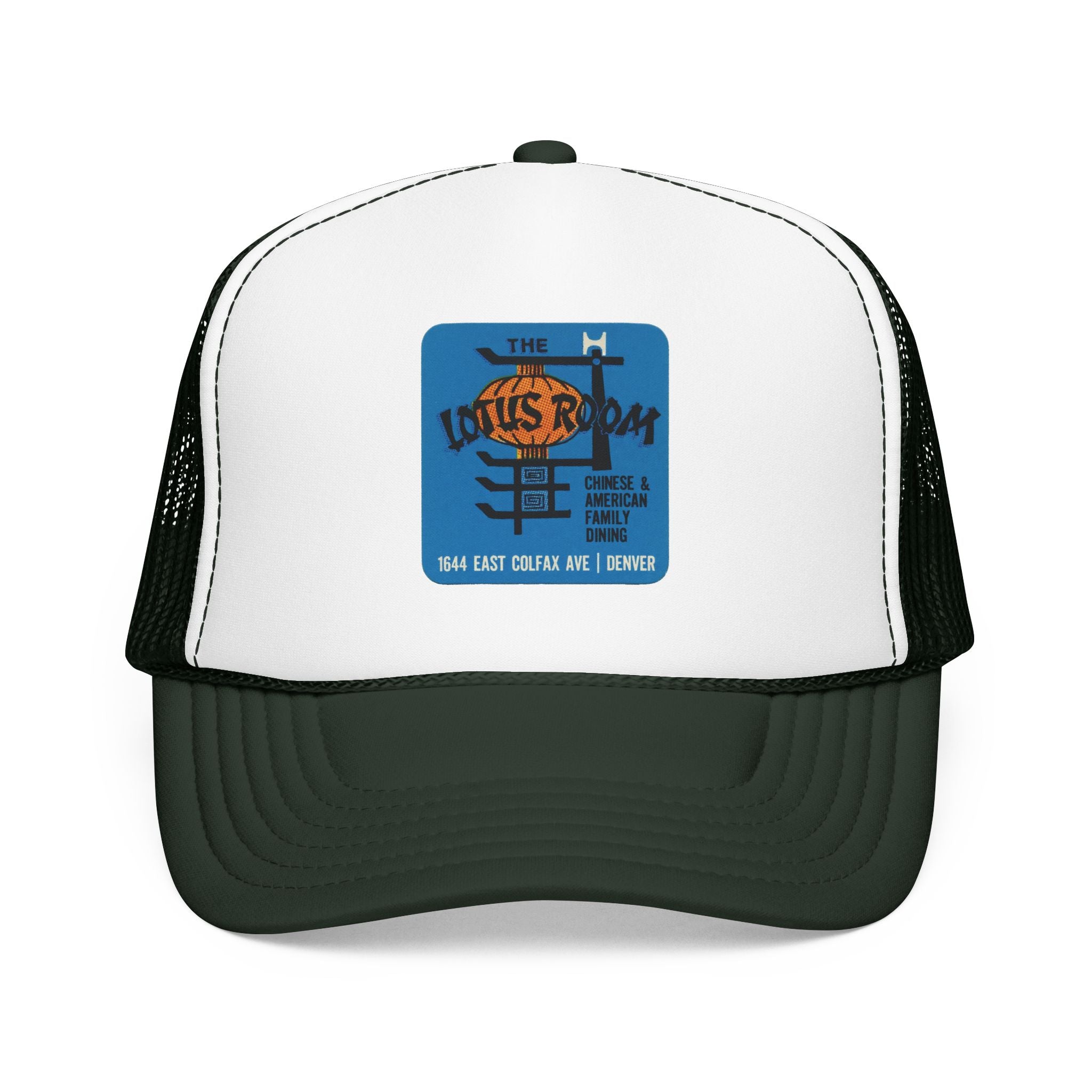 Lotus Room Trucker Hat — Vintage Sailboat Foam Cap