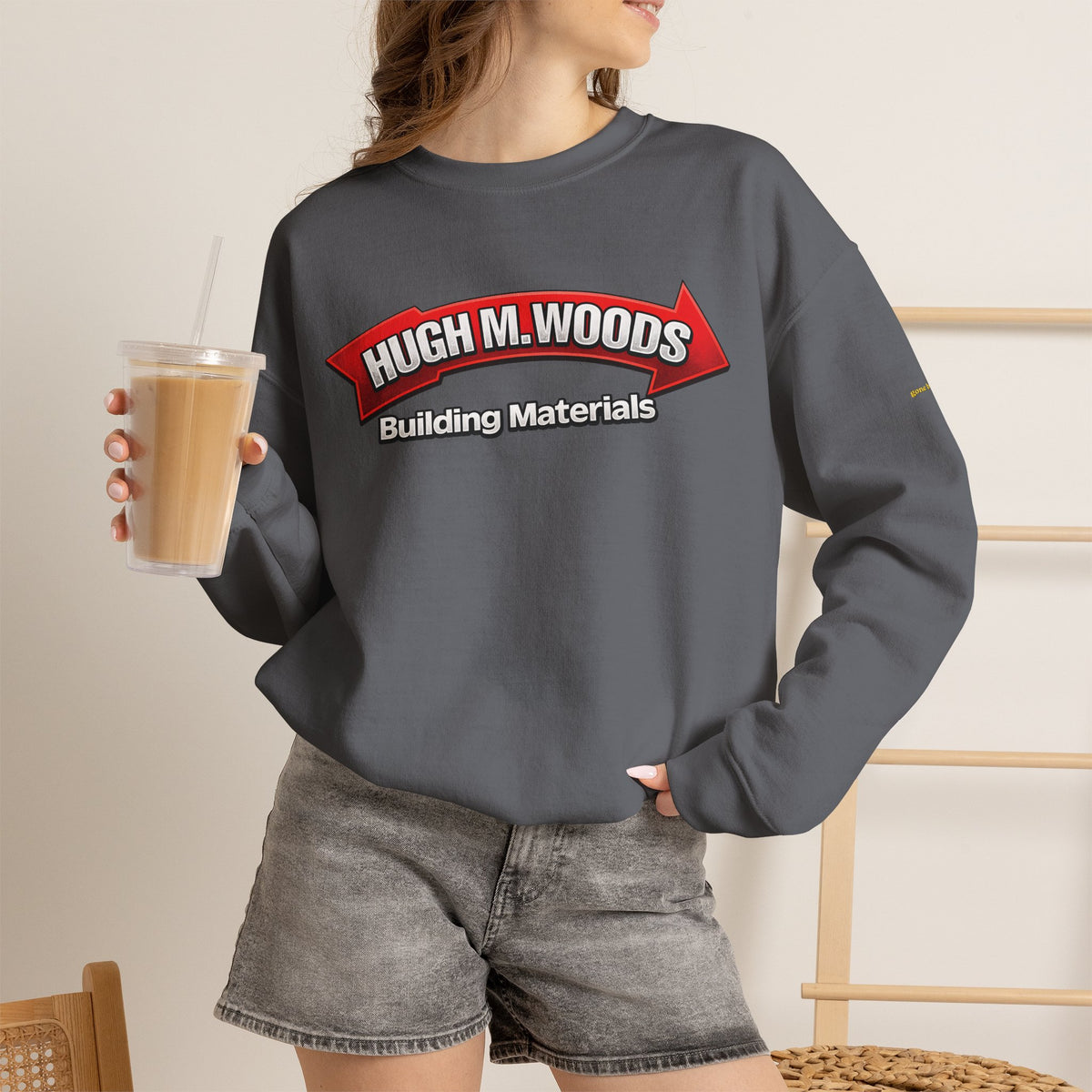Hugh M Woods logo | Native303 Sweatshirt