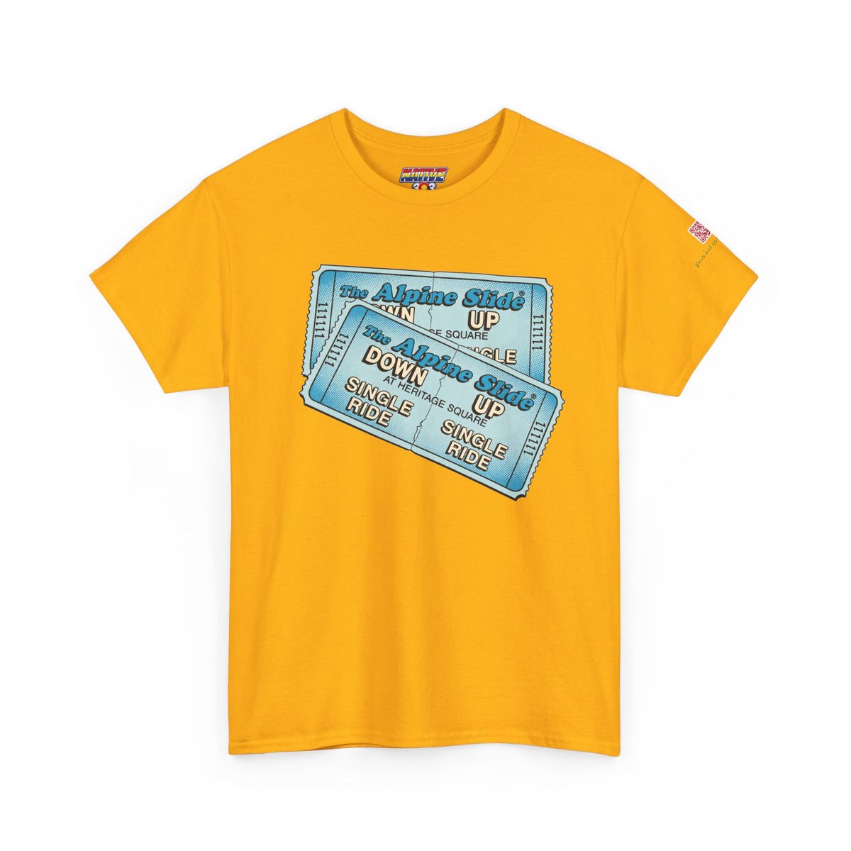 Alpine Slide comic style design- vintage Denver gear