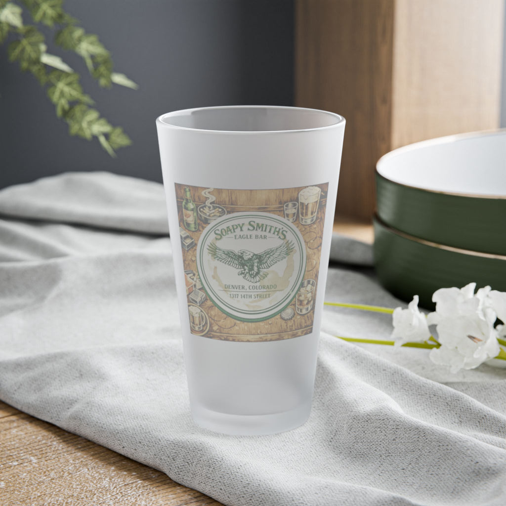 SOAPY SMITH'S - HAPPY HOUR | Frosted Pint Glass 16oz