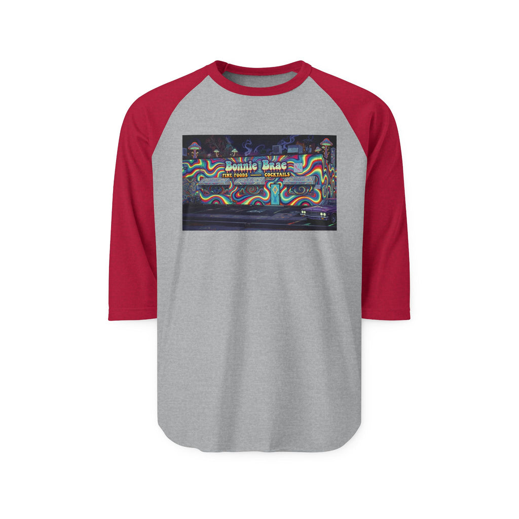 BONNIE BRAE TAVERN psychedelic | Retro Baseball Tee