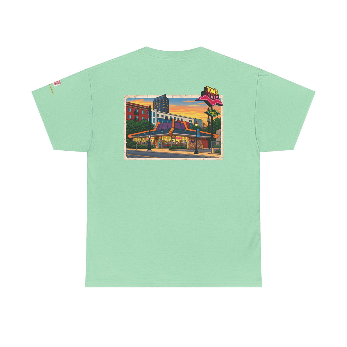 TOM'S DINER cartoon style - vintage Denver gear