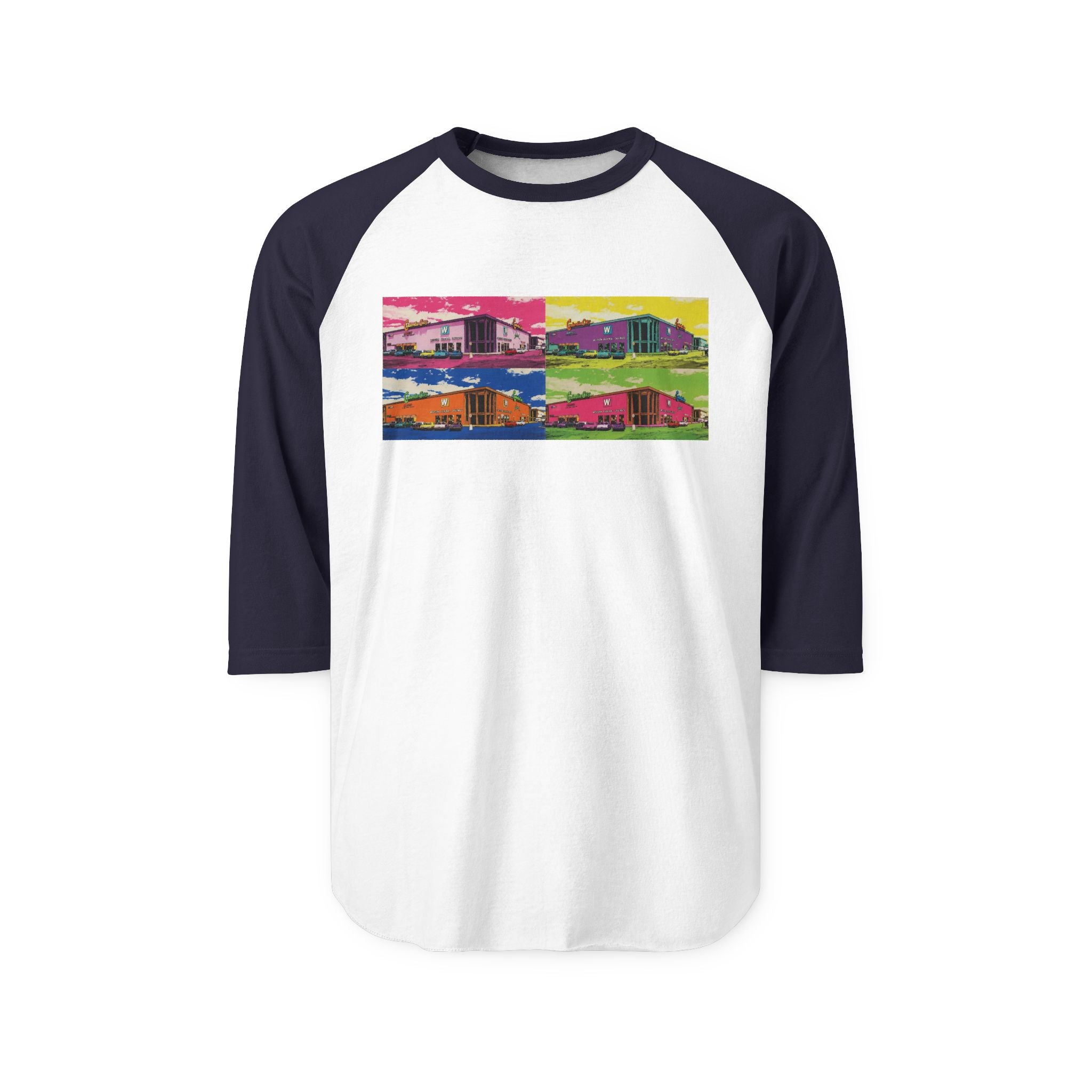 CINDERELLA CITY MALL COLLAGE | Retro Baseball Tee
