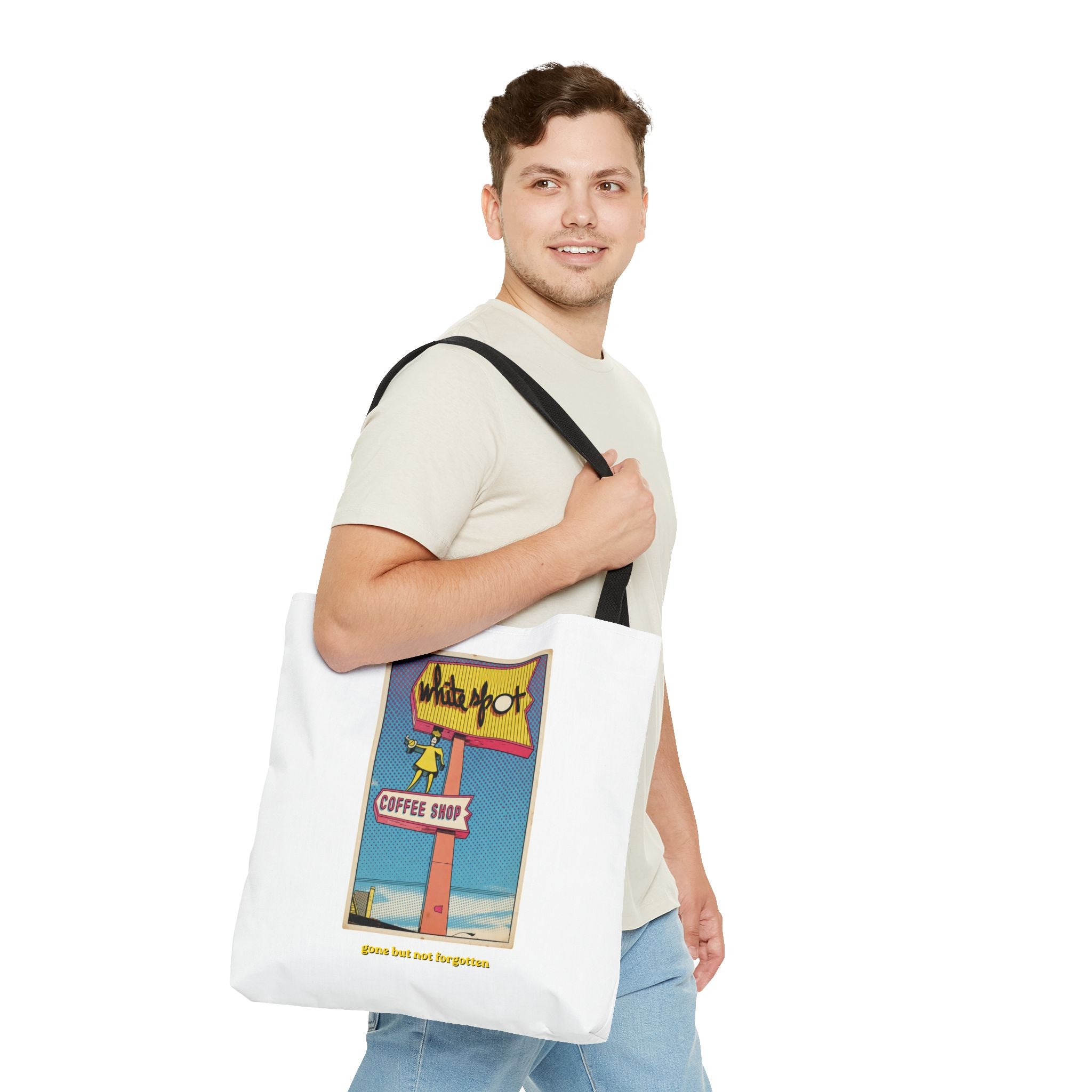 White Spot sign Tote