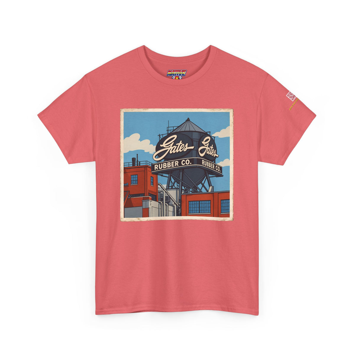 Gates water tower - cartoon style - vintage Denver gear