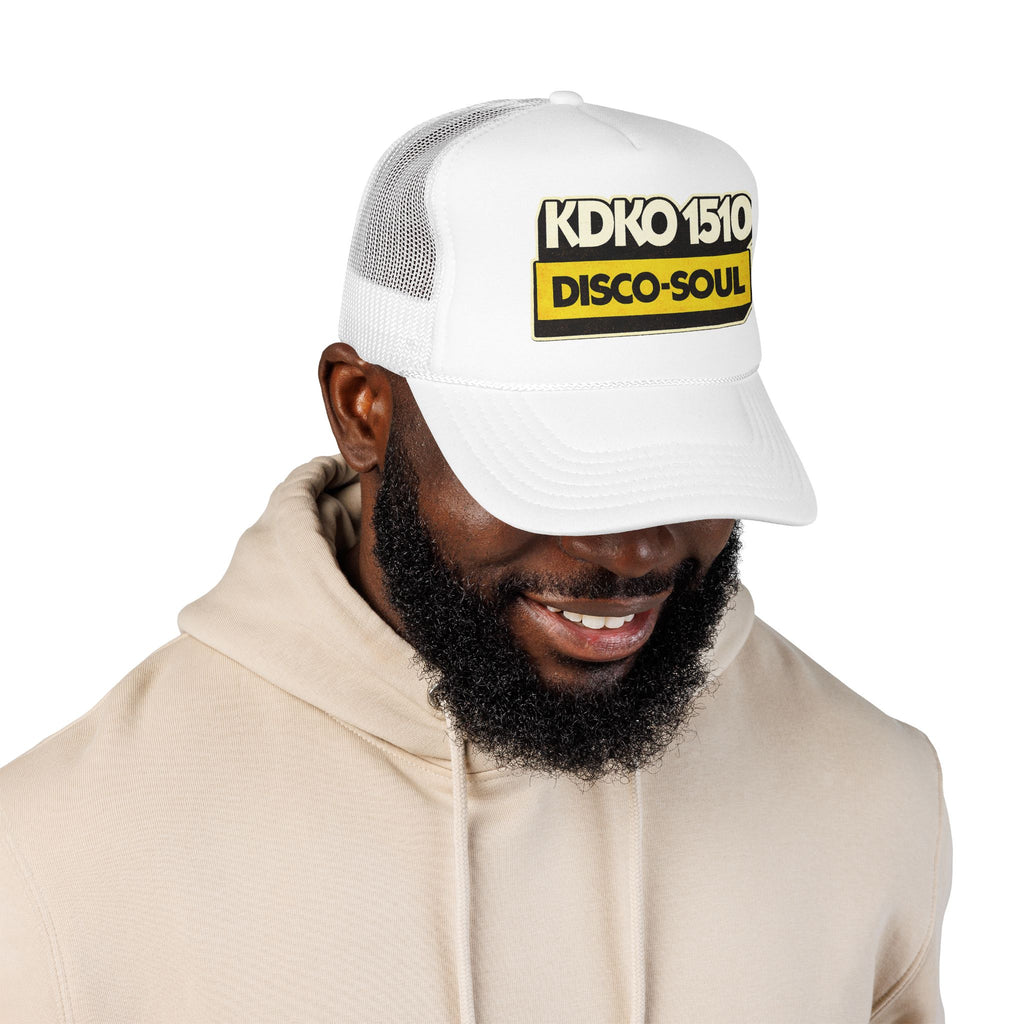 1510 AM KDKO Trucker Hat — Vintage Sailboat Foam Cap