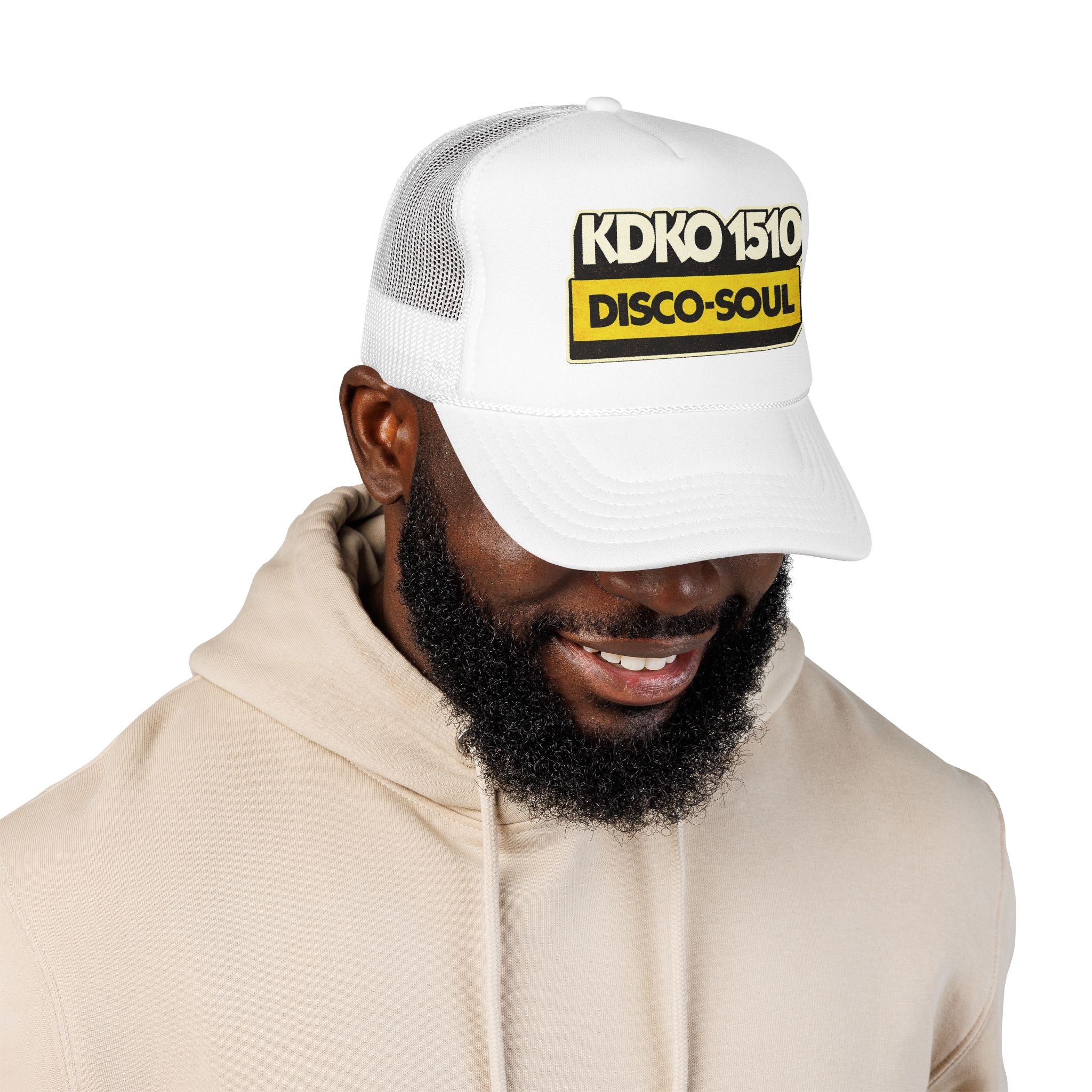 1510 AM KDKO Trucker Hat — Vintage Sailboat Foam Cap