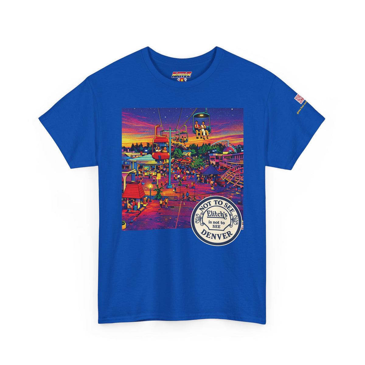 Elitchs neon pop art - vintage Denver gear