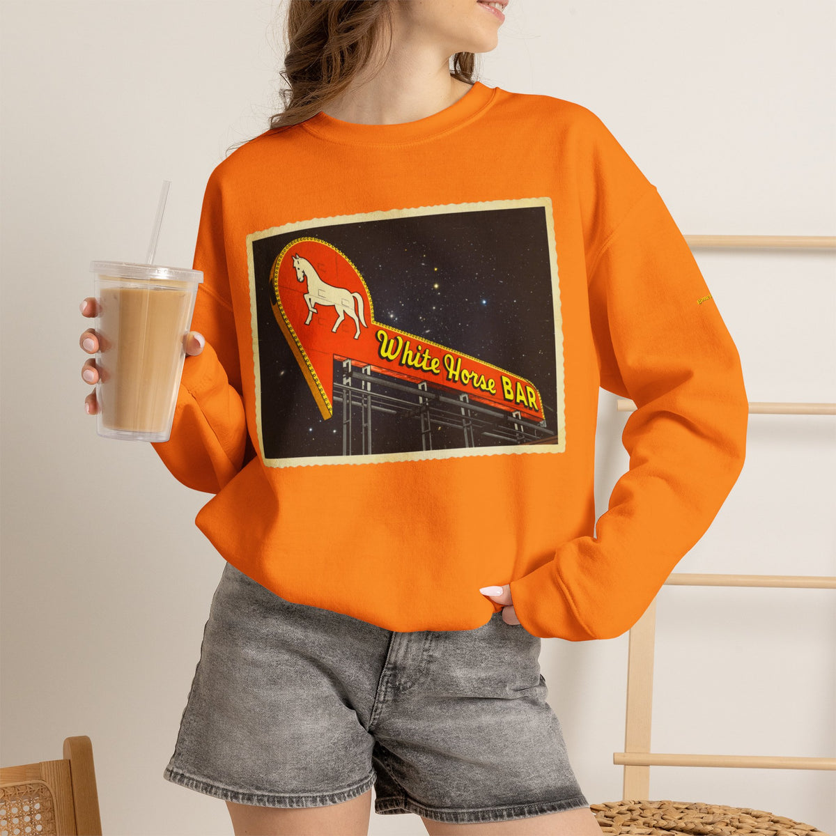 White Horse Bar sign | Native303 Sweatshirt