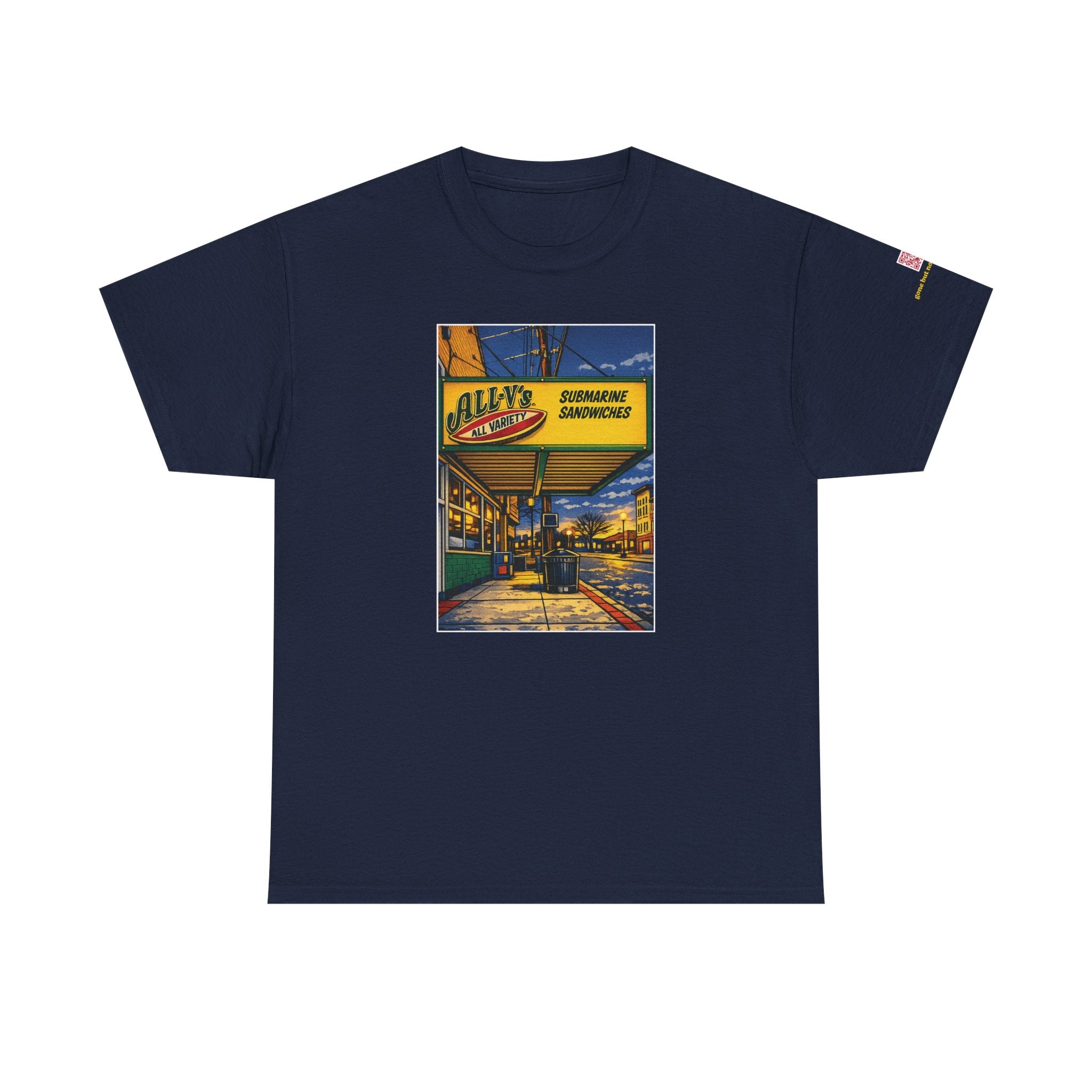 All-V's comic style design- vintage Denver gear
