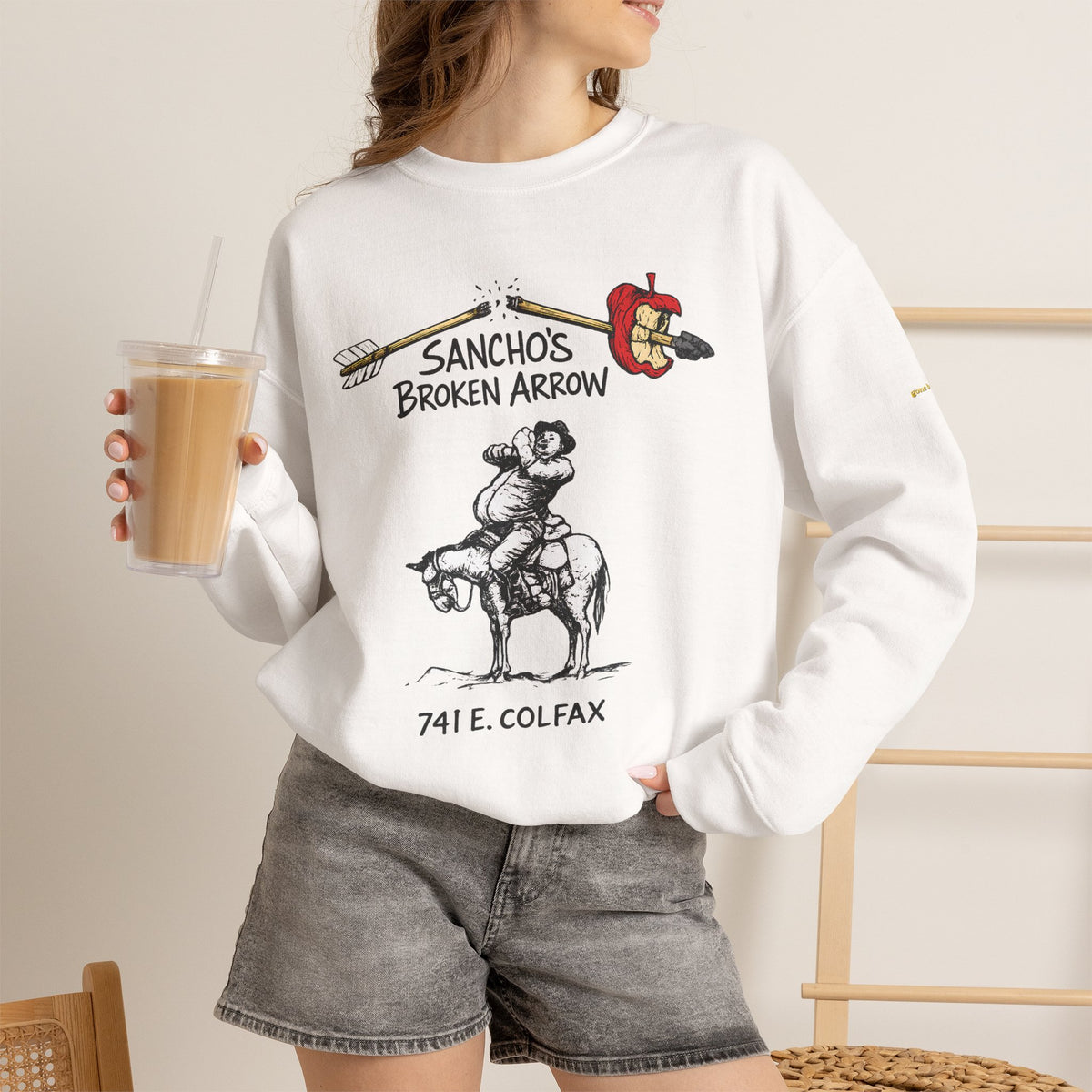 Sancho's Broken Arrow logo | Native303 Sweatshirt