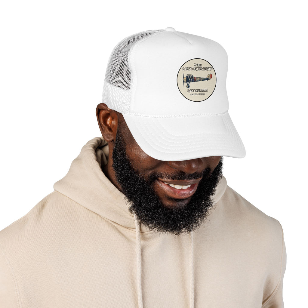 94th Aero Squadron Trucker Hat — Vintage Sailboat Foam Cap