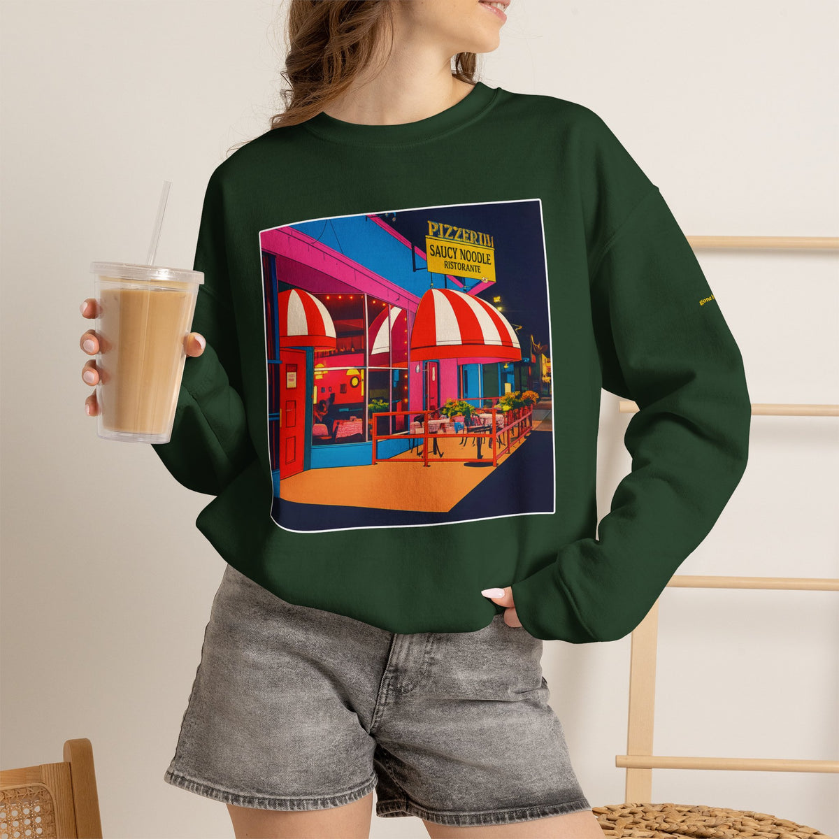Saucy Noodle pop art comics style  | Native303 Sweatshirt
