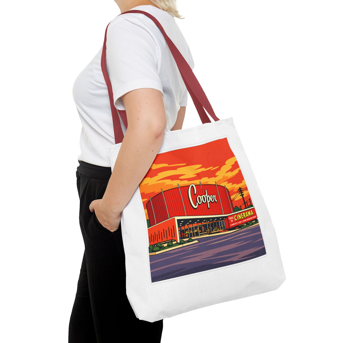 Cooper Theater (comic pop style) Tote