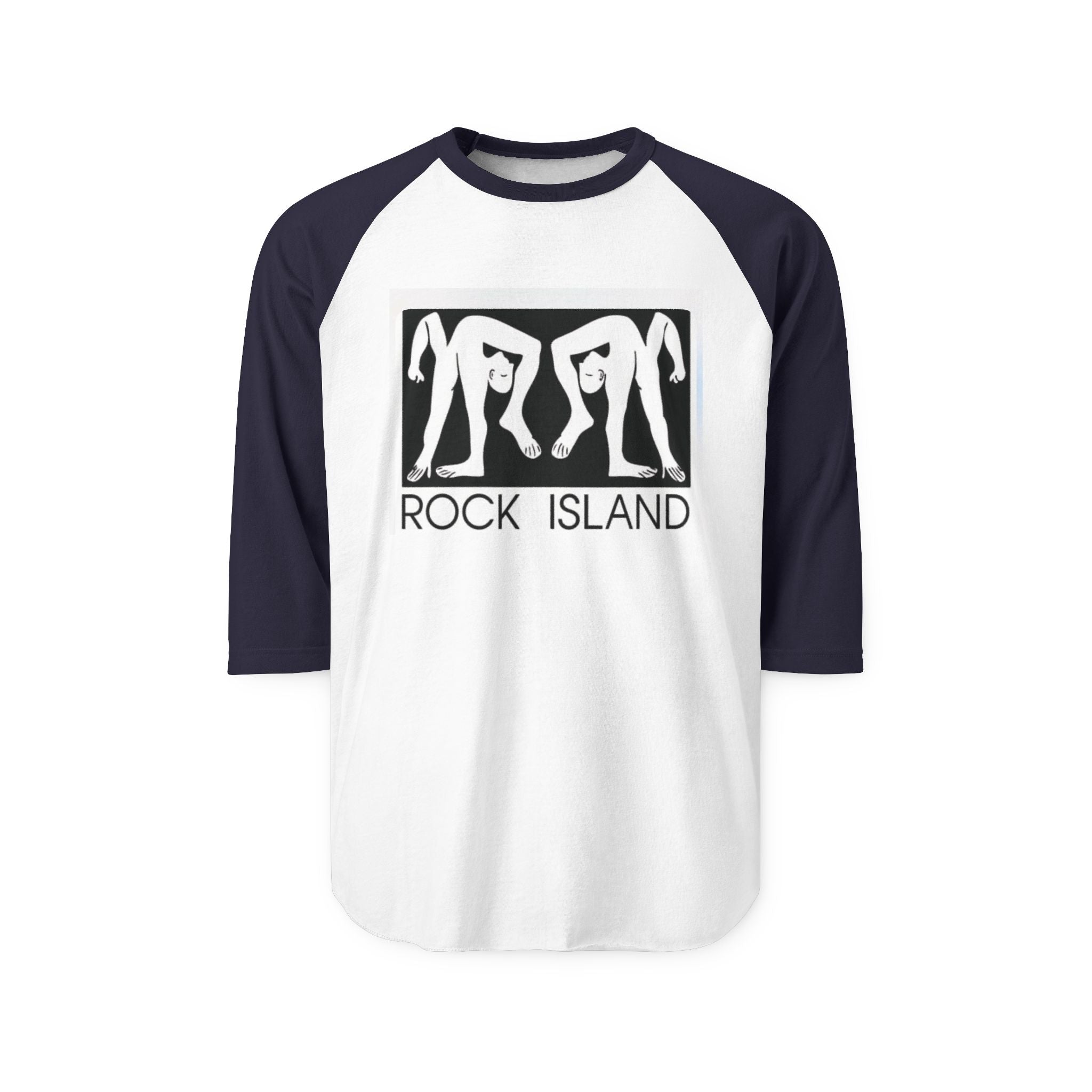 ROCK ISLAND LOGO | vintage Denver Retro Baseball Tee