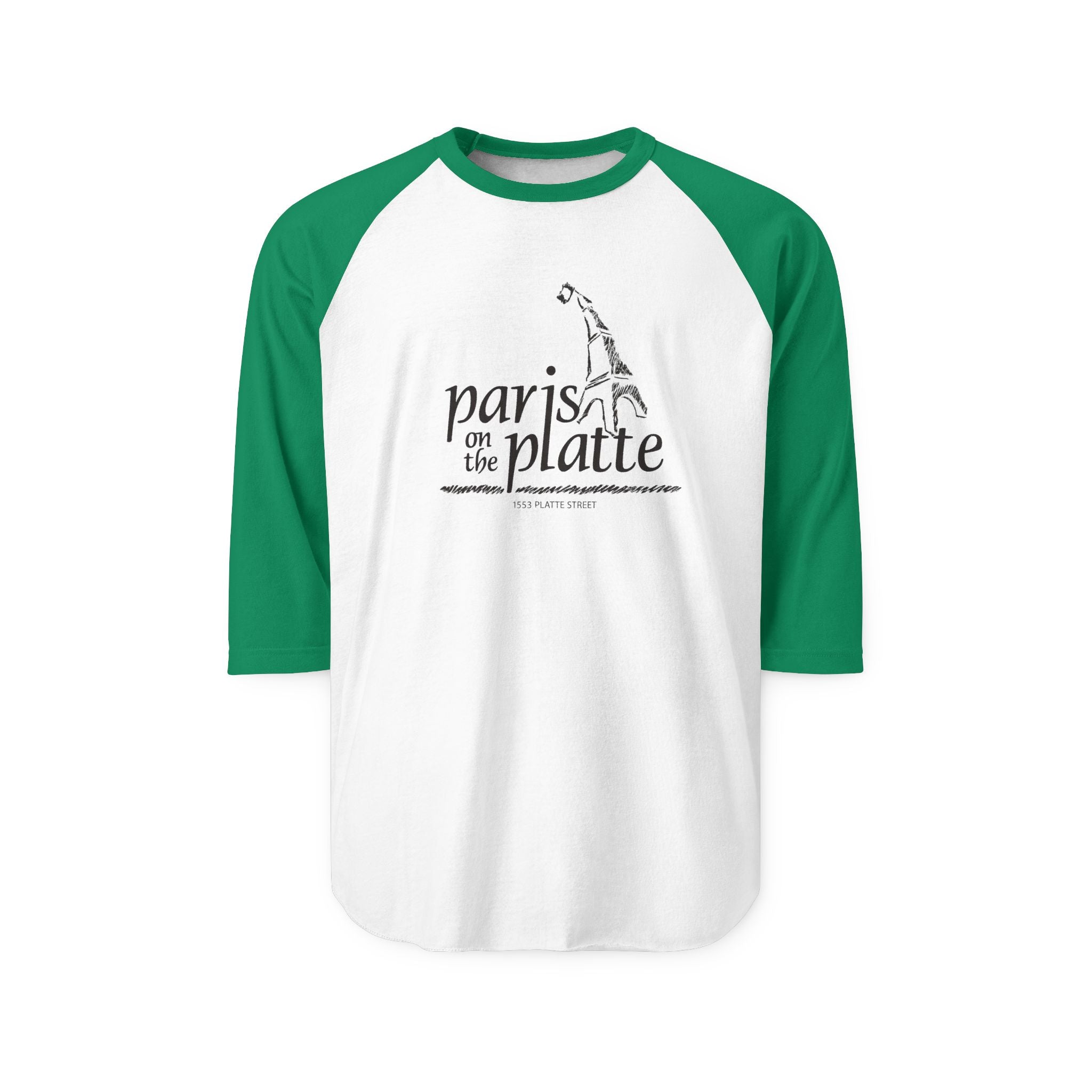 PARIS ON THE PLATTE | Retro Baseball Tee