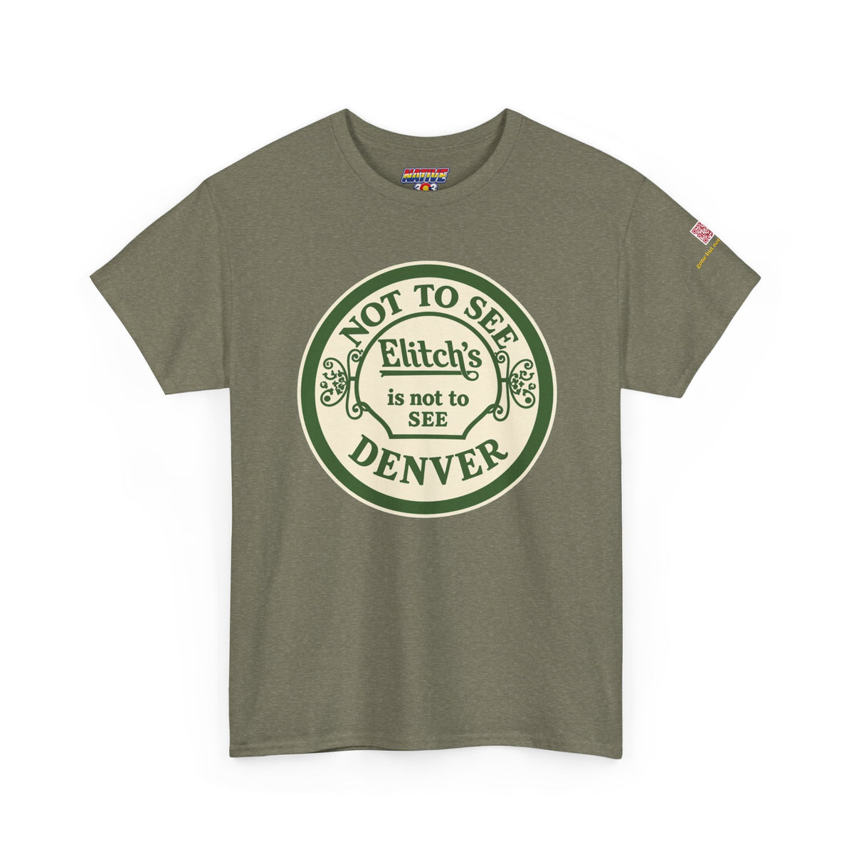 Elitch Gardens GREEN - vintage Denver gear