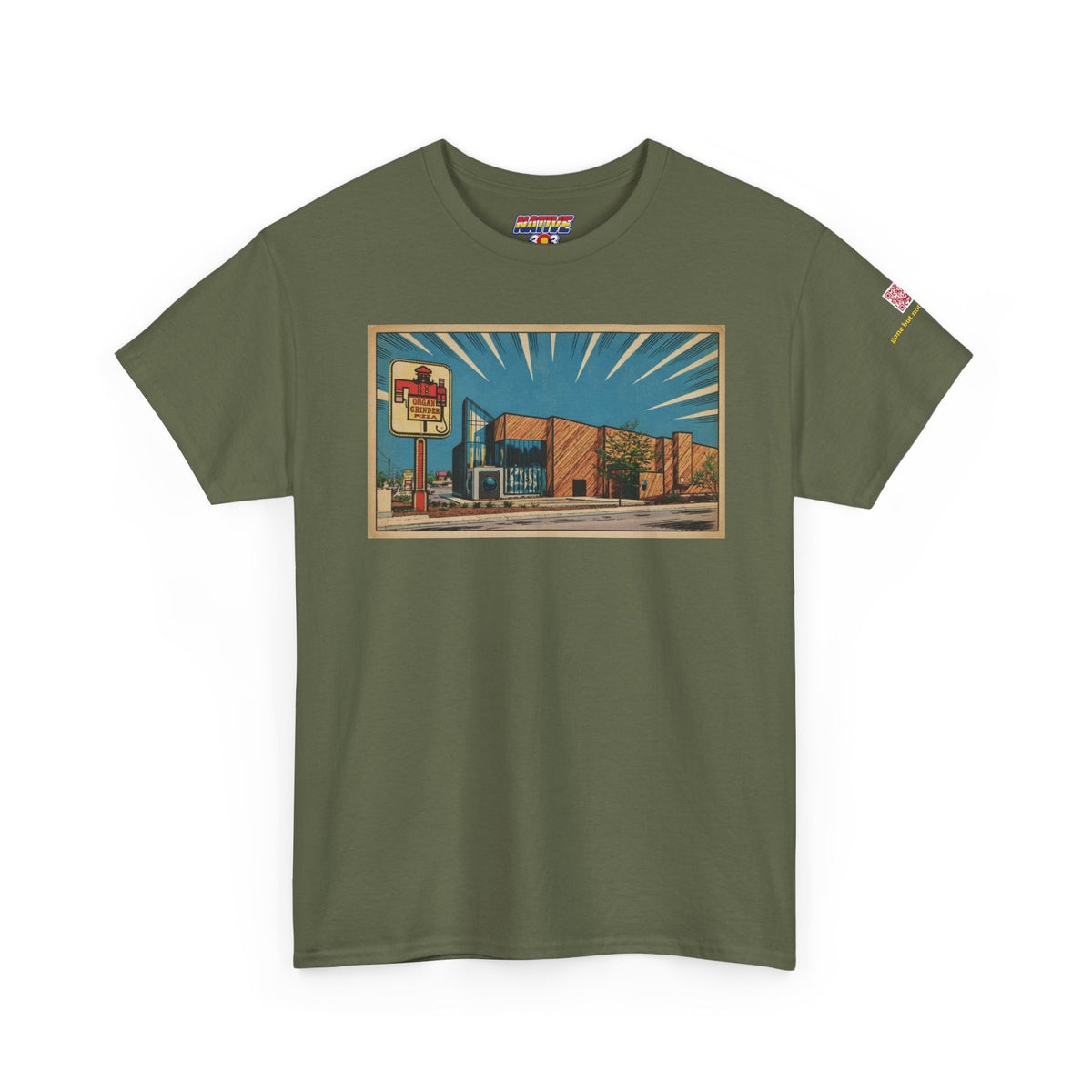 Organ Grinder comic style - vintage Denver gear