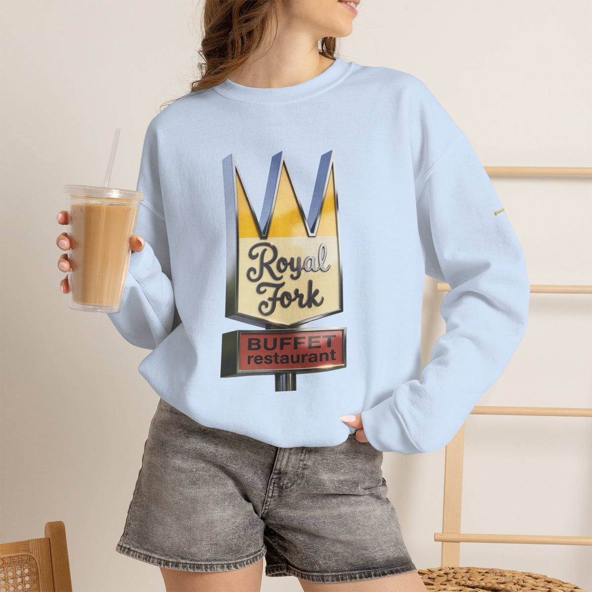 Royal Fork restaurant hi resolution digital style  | Native303 Sweatshirt