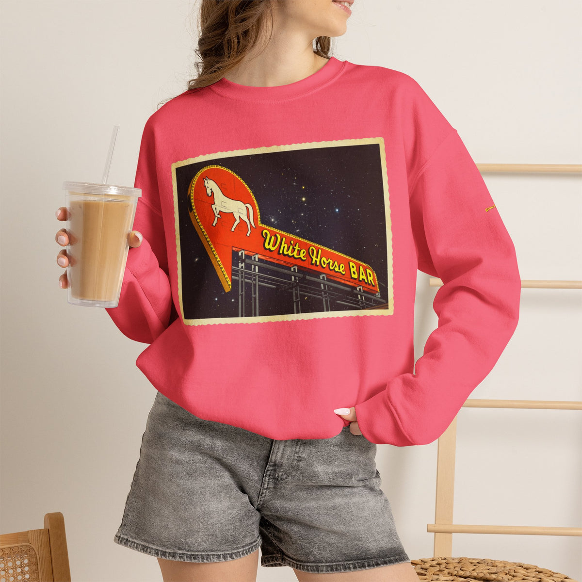 White Horse Bar sign | Native303 Sweatshirt