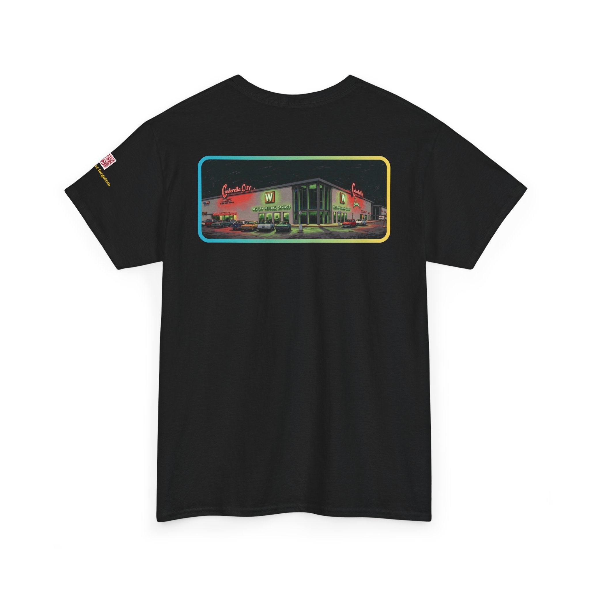 CINDERELLA CITY MALL NEON NIGHTSCENE - vintage Denver gear