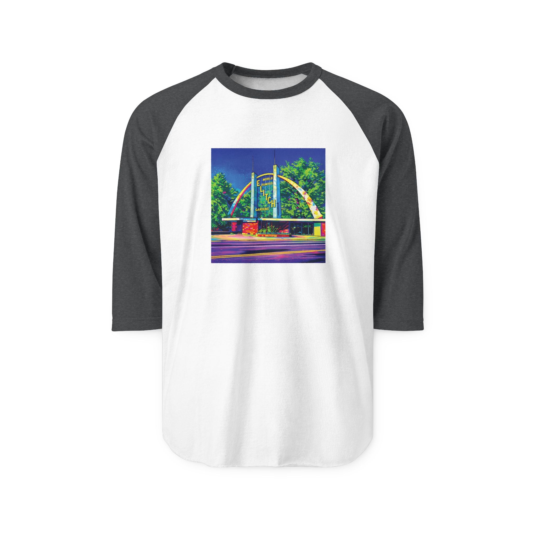 ELITCH GARDENS ARCH | Retro Baseball Tee
