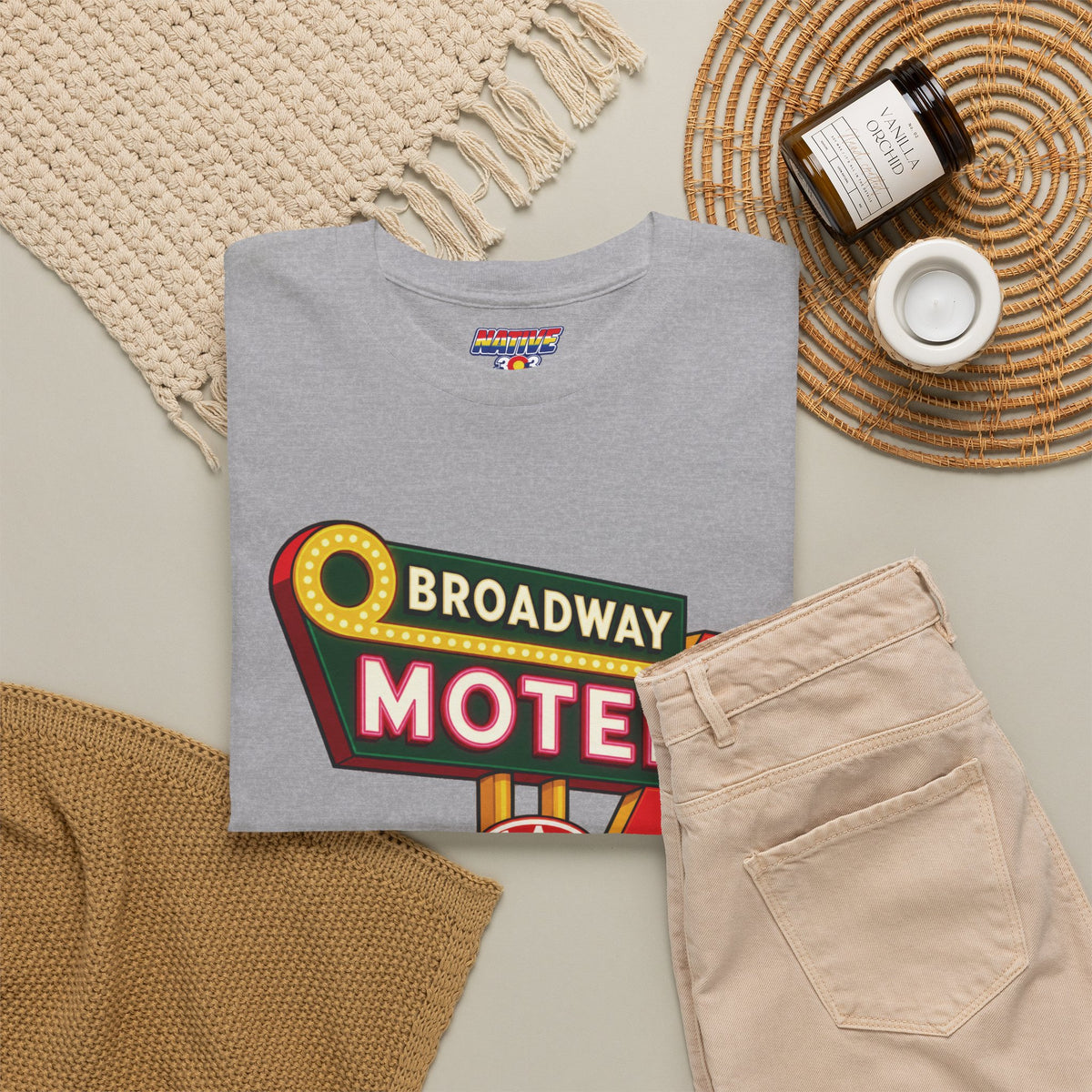 Broadway Motel sign - vintage Denver gear