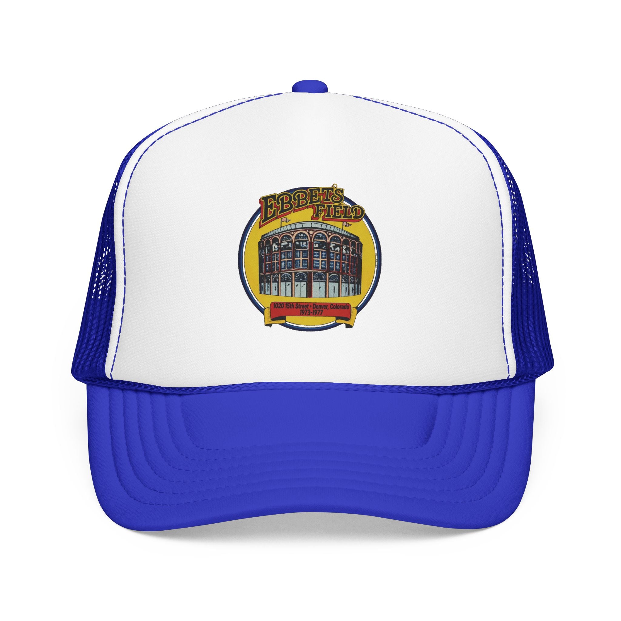 Ebbet's Field Trucker Hat — Vintage Sailboat Foam Cap