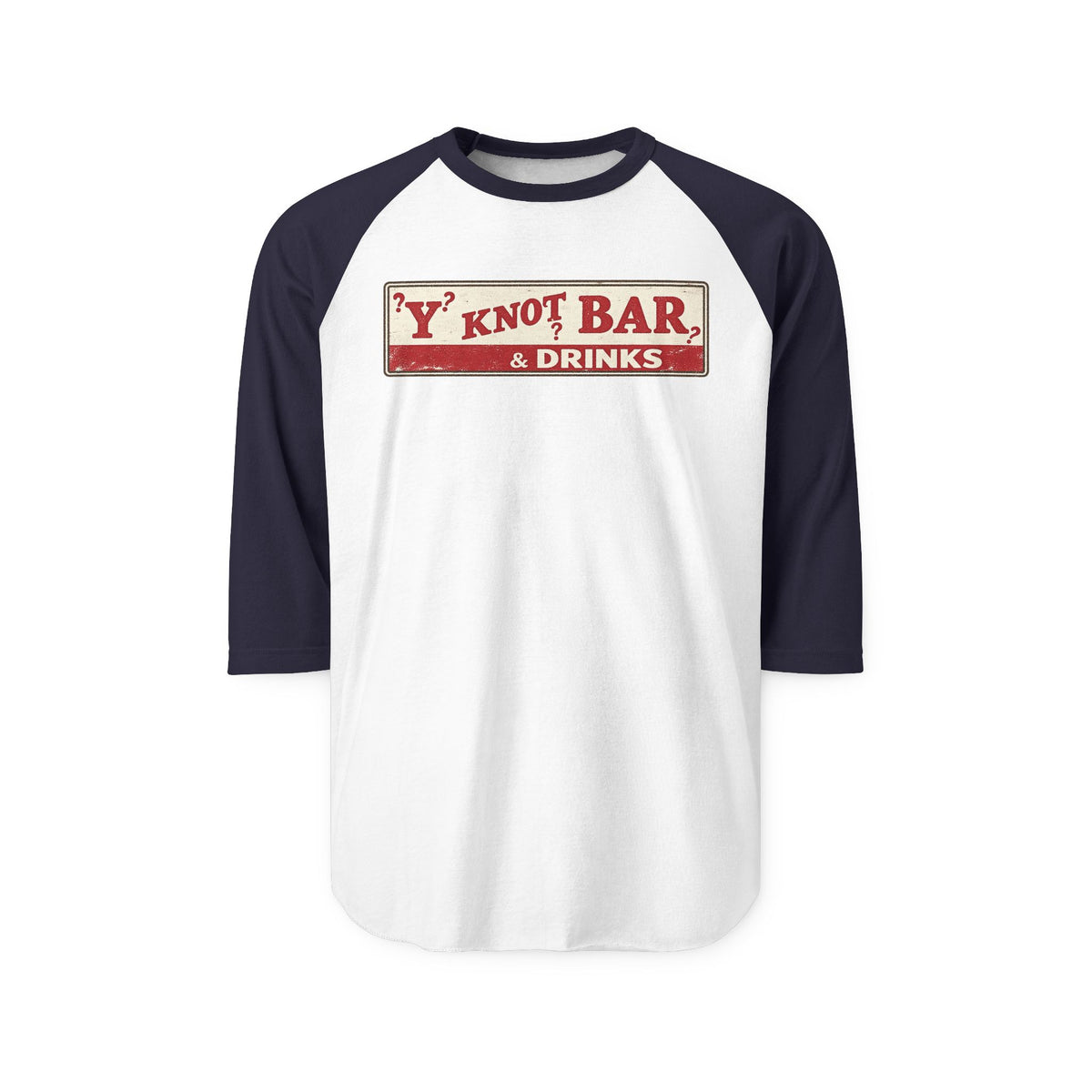 Y NOT BAR and drinks | Retro Baseball Tee