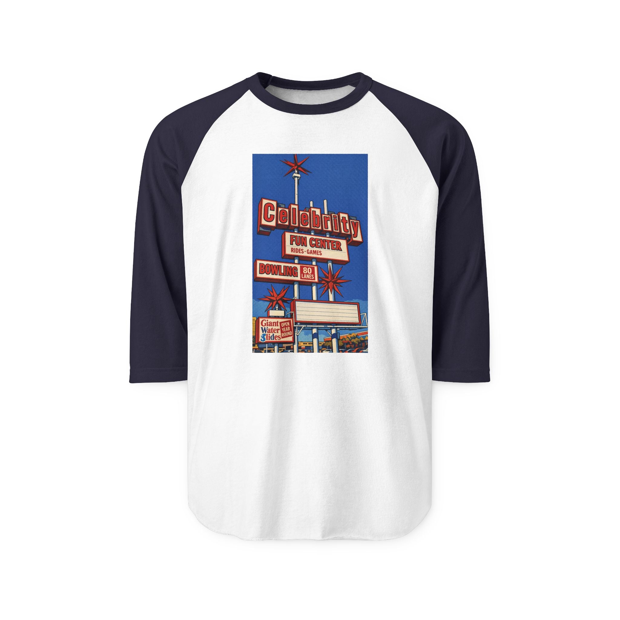 CELEBRITY FUN CENTER | Retro Baseball Tee
