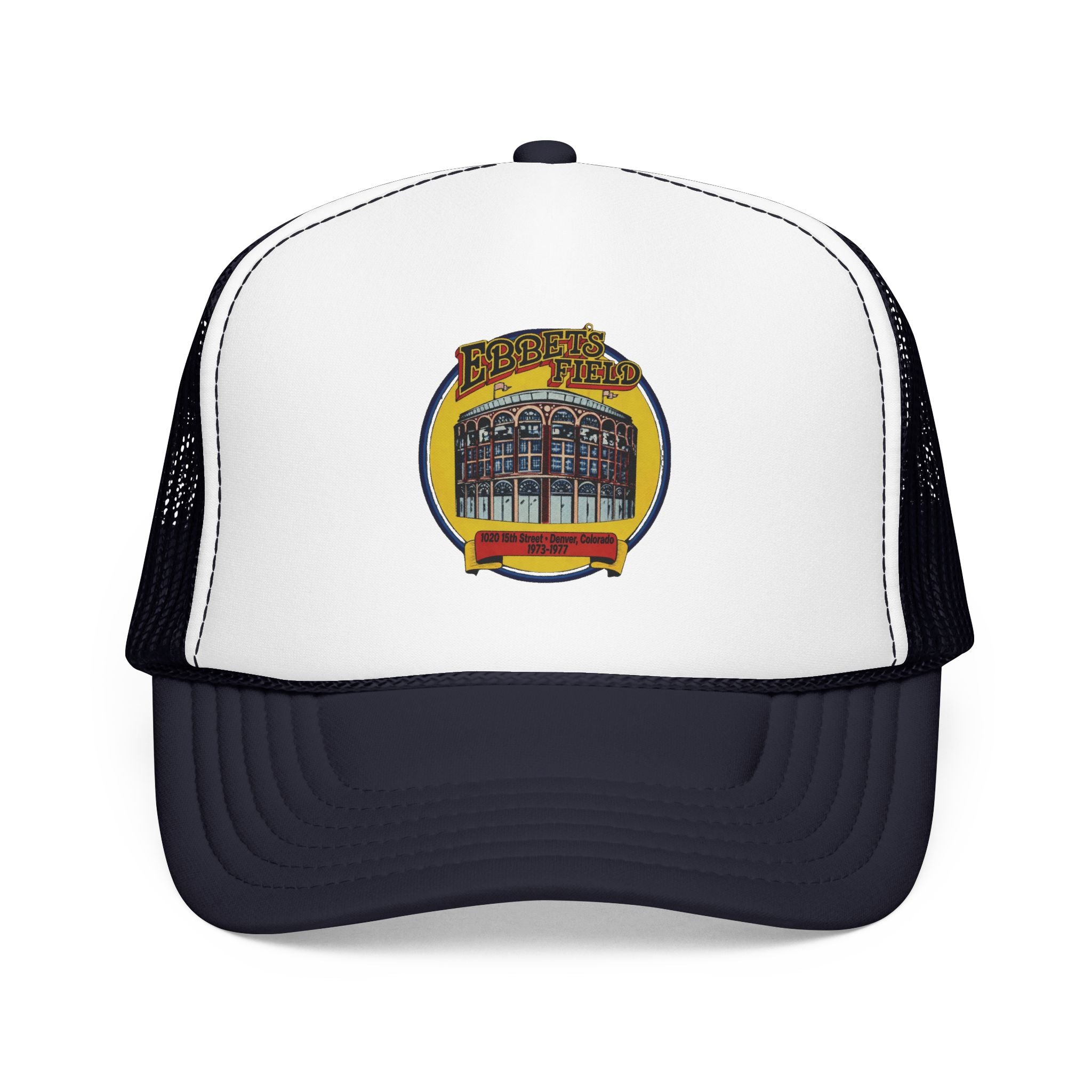 Ebbet's Field Trucker Hat — Vintage Sailboat Foam Cap