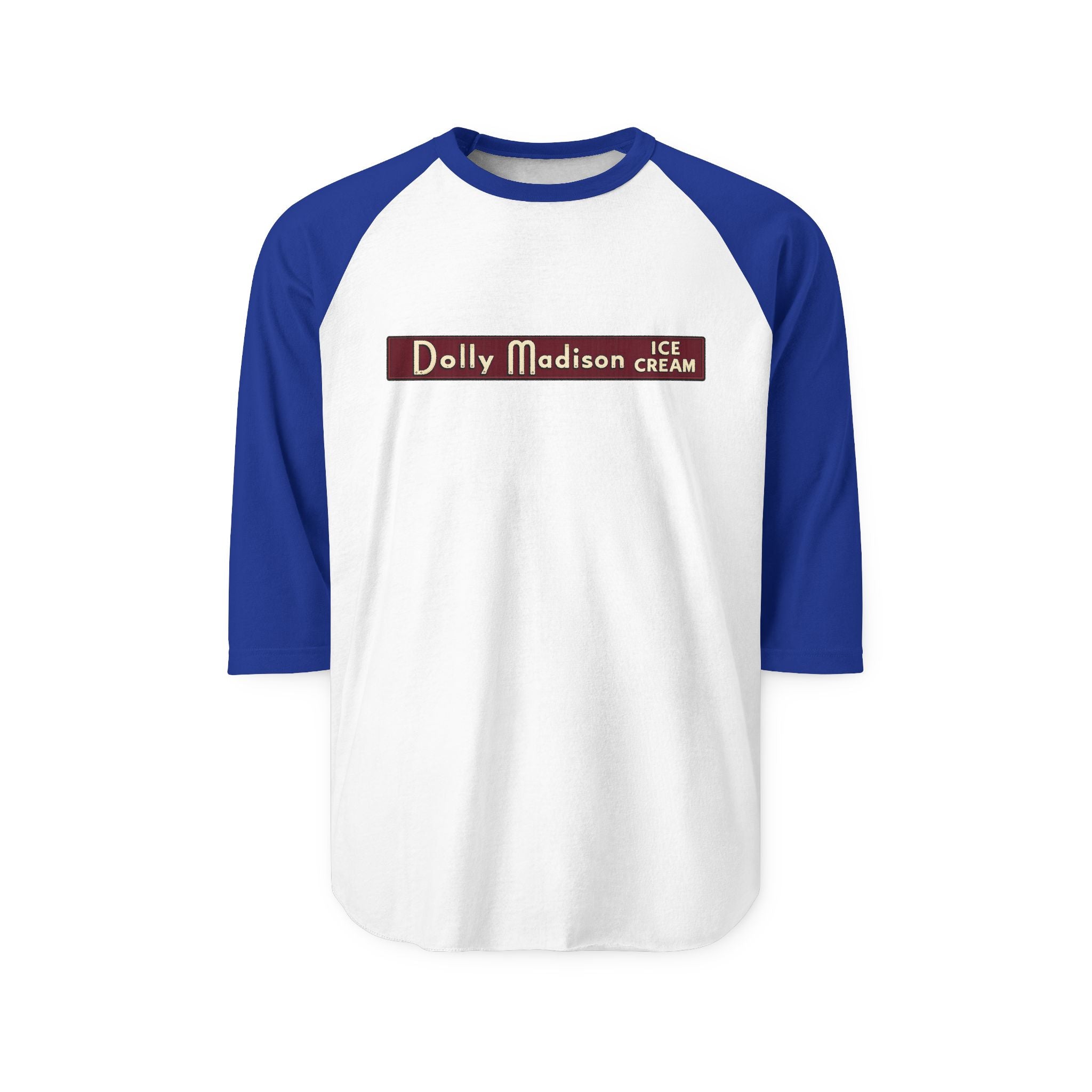 DOLLY MADISON logo | Retro Baseball Tee