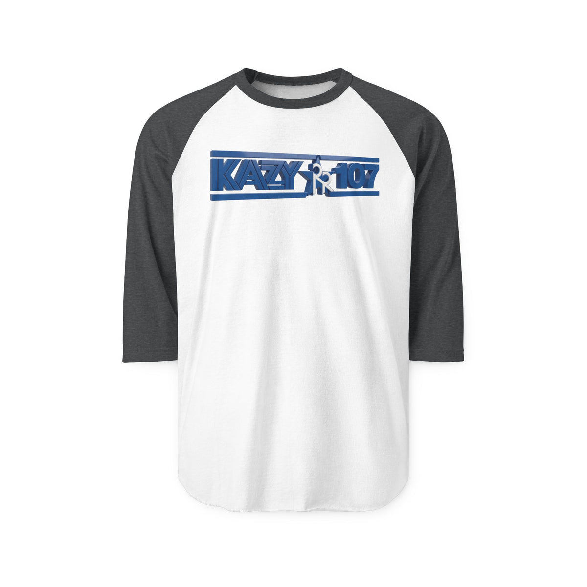 107 FM KAZY | Retro Baseball Tee