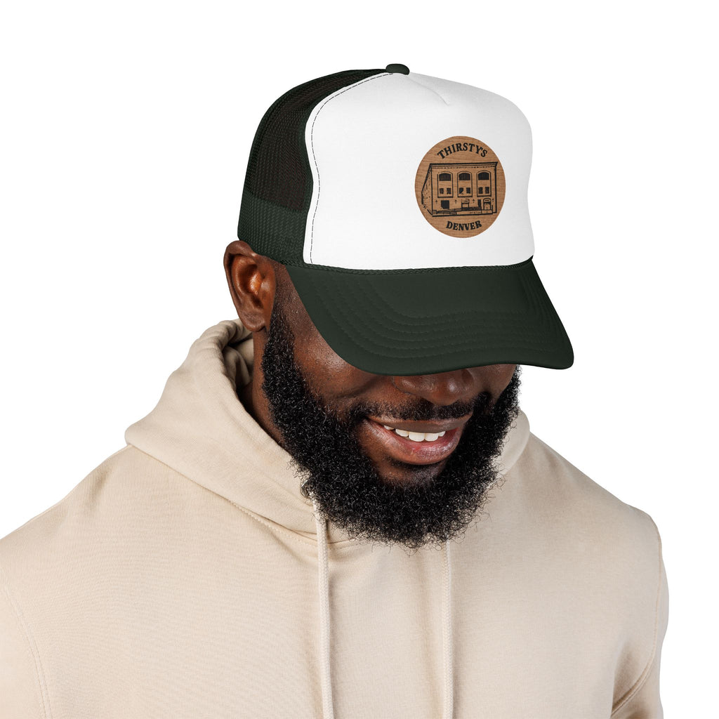 Thirsty's Token Trucker Hat — Vintage Sailboat Foam Cap