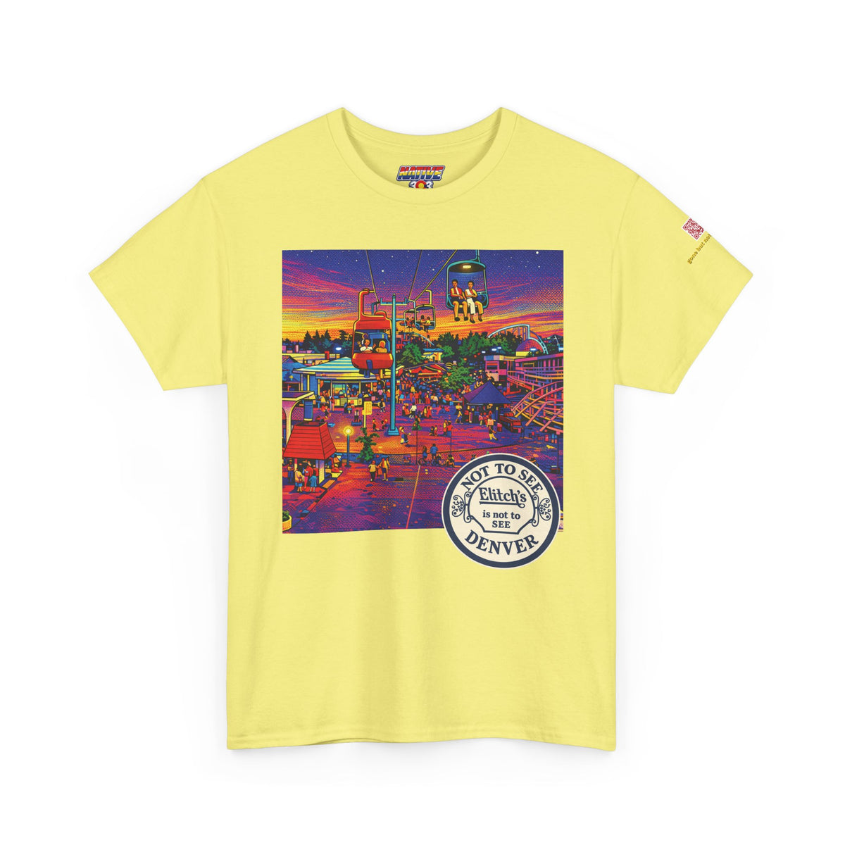 Elitchs neon pop art - vintage Denver gear