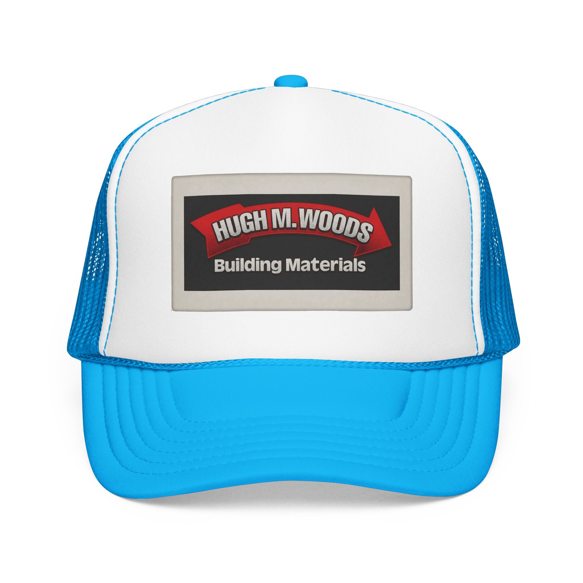 Hugh M Woods Trucker Hat — Vintage Sailboat Foam Cap