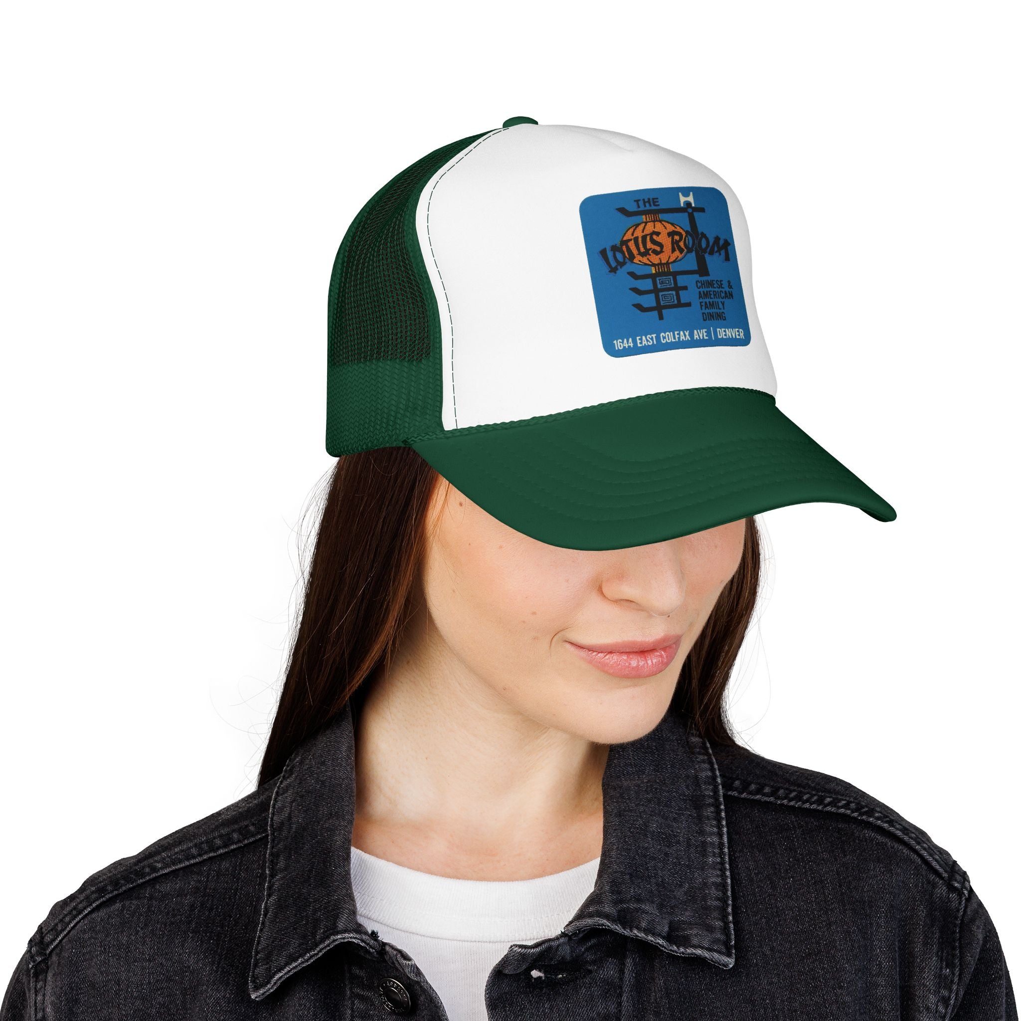 Lotus Room Trucker Hat — Vintage Sailboat Foam Cap
