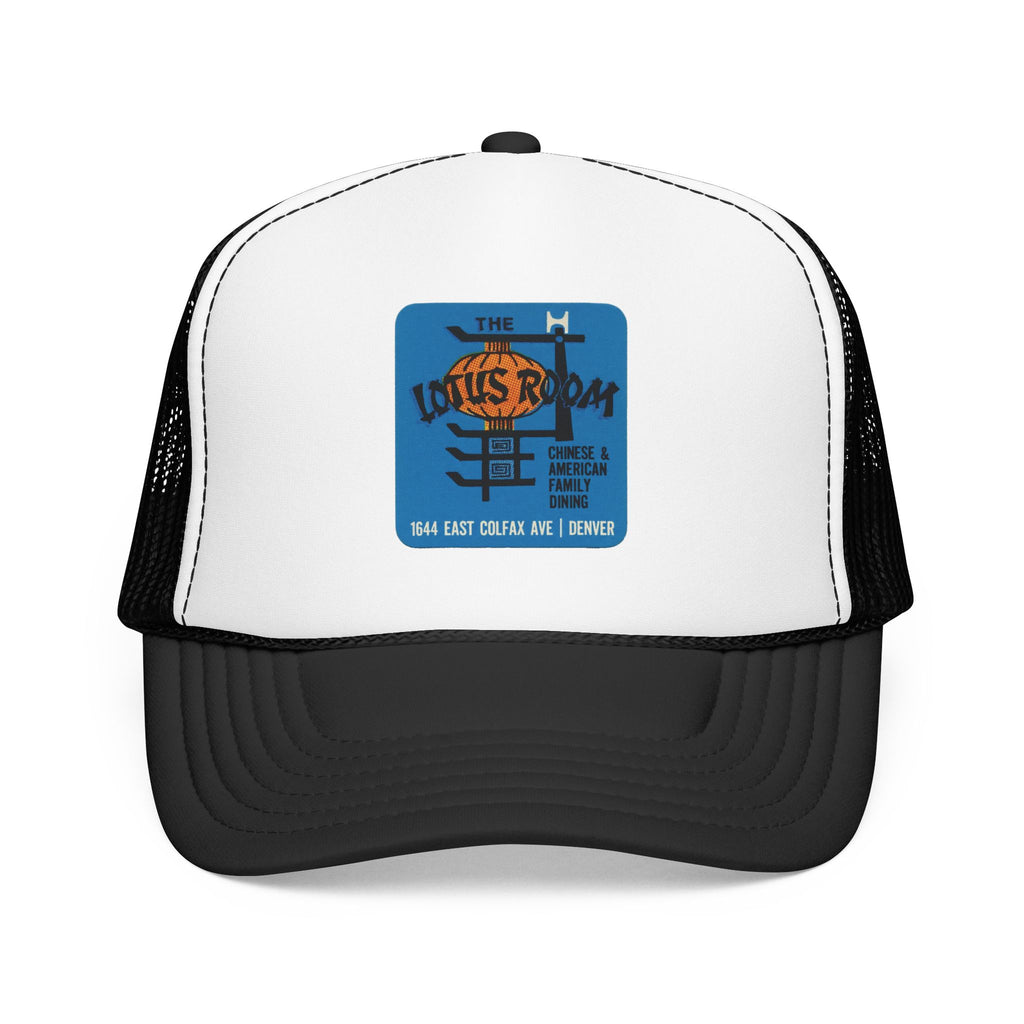 Lotus Room Trucker Hat — Vintage Sailboat Foam Cap