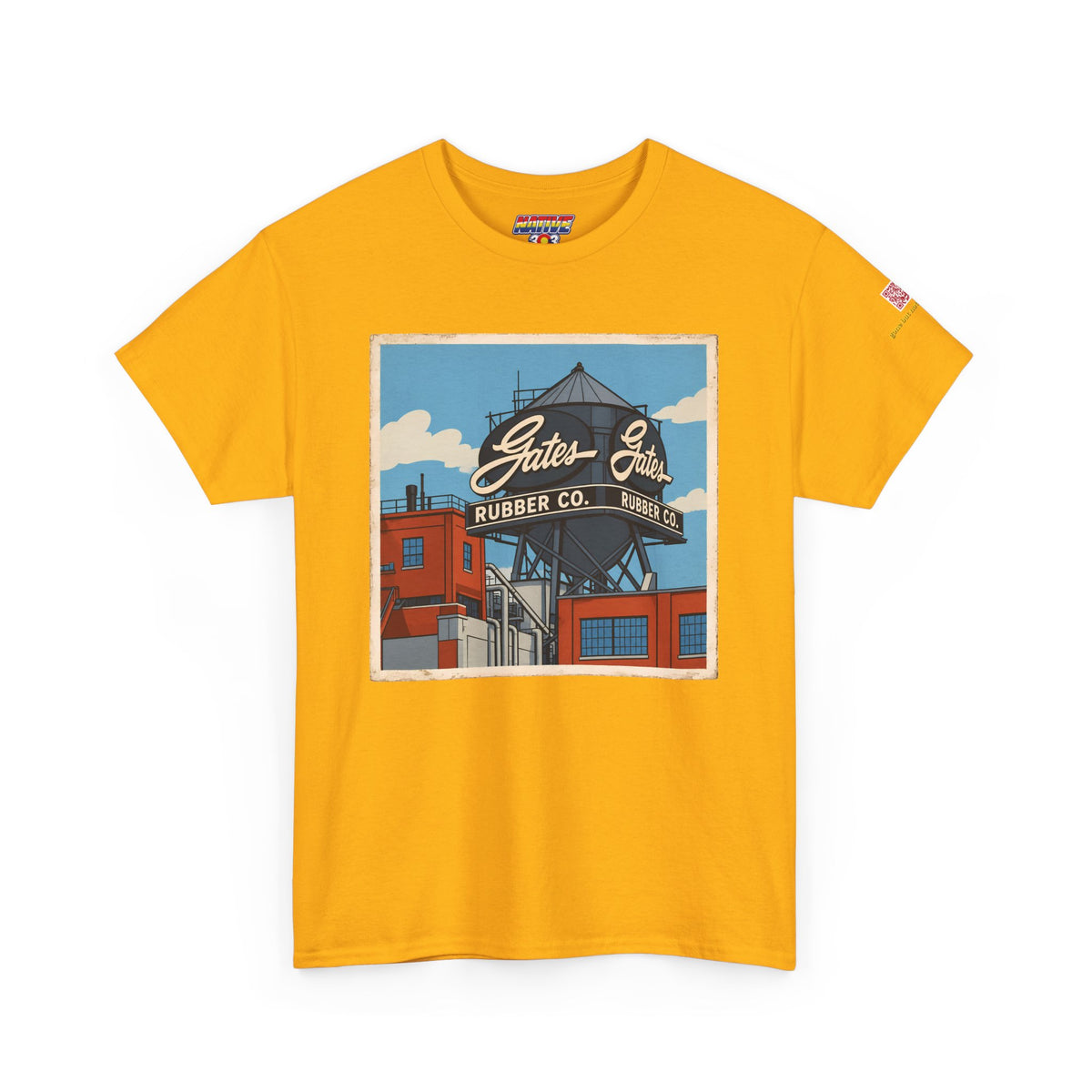 Gates water tower - cartoon style - vintage Denver gear