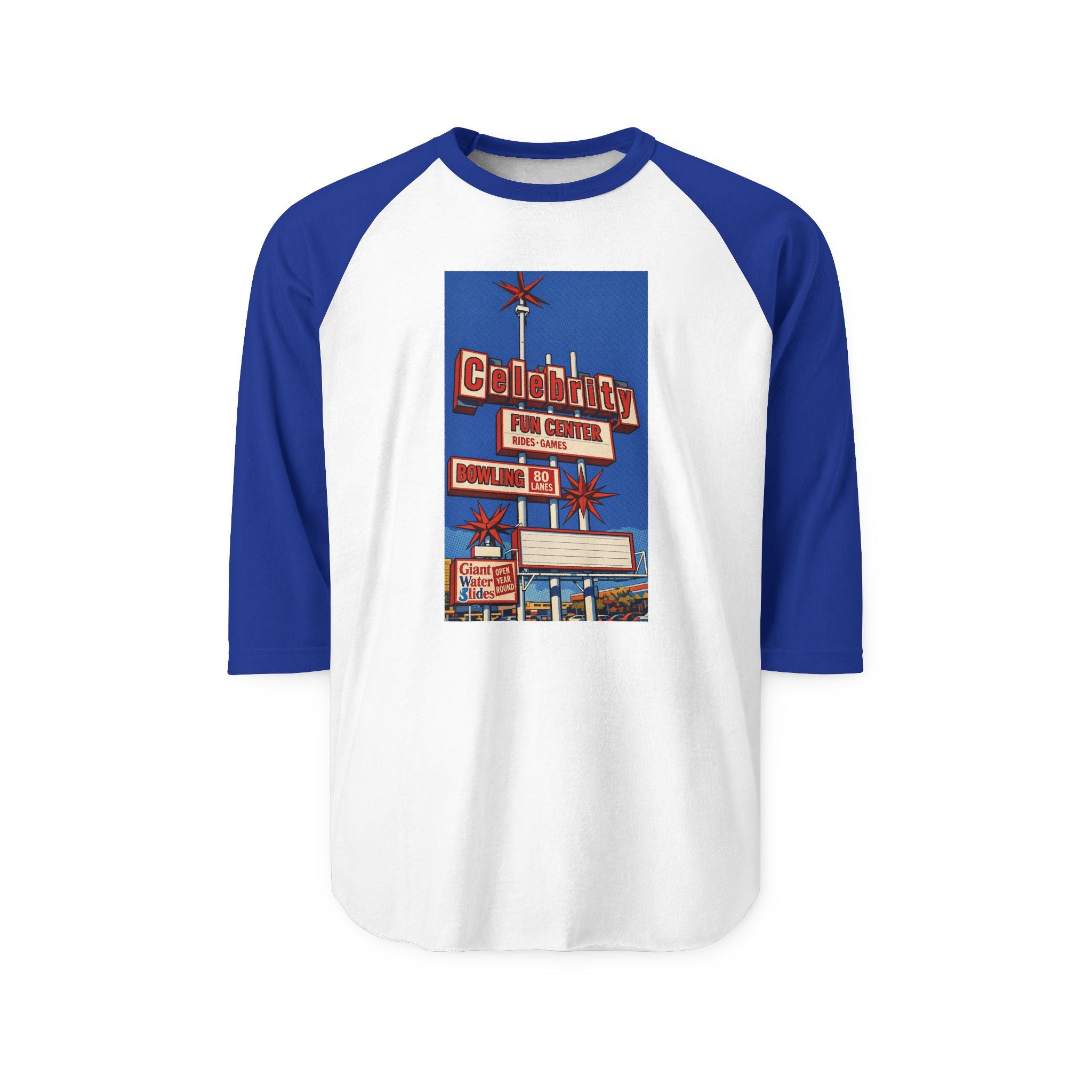 CELEBRITY FUN CENTER | Retro Baseball Tee