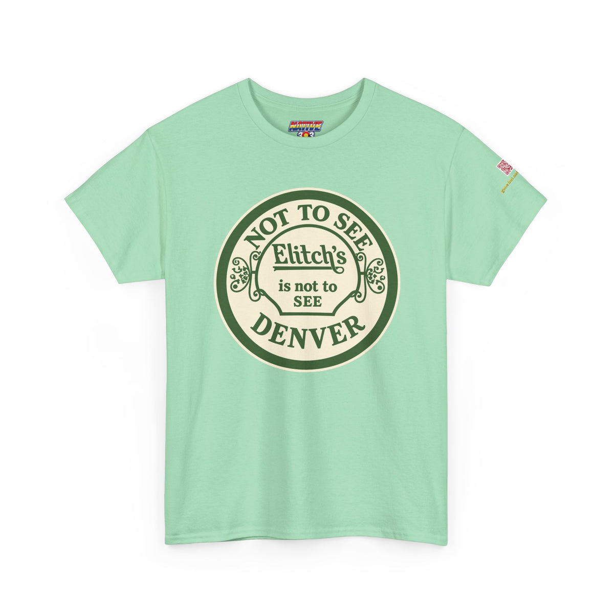 Elitch Gardens GREEN - vintage Denver gear