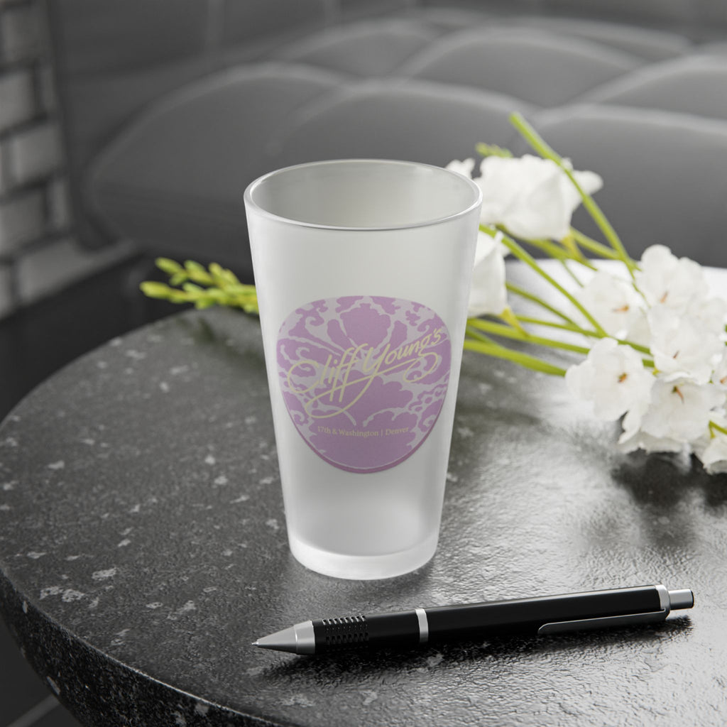 CLIFF YOUNG'S | Frosted Pint Glass 16oz