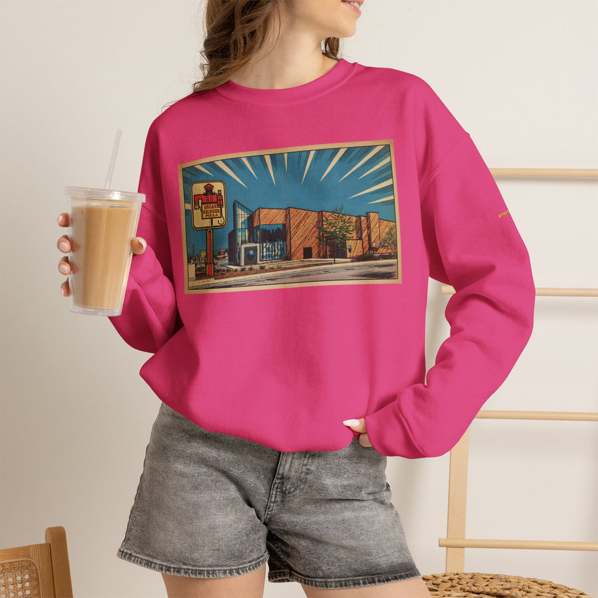 Organ Grinder - comics style | Native303 Sweatshirt