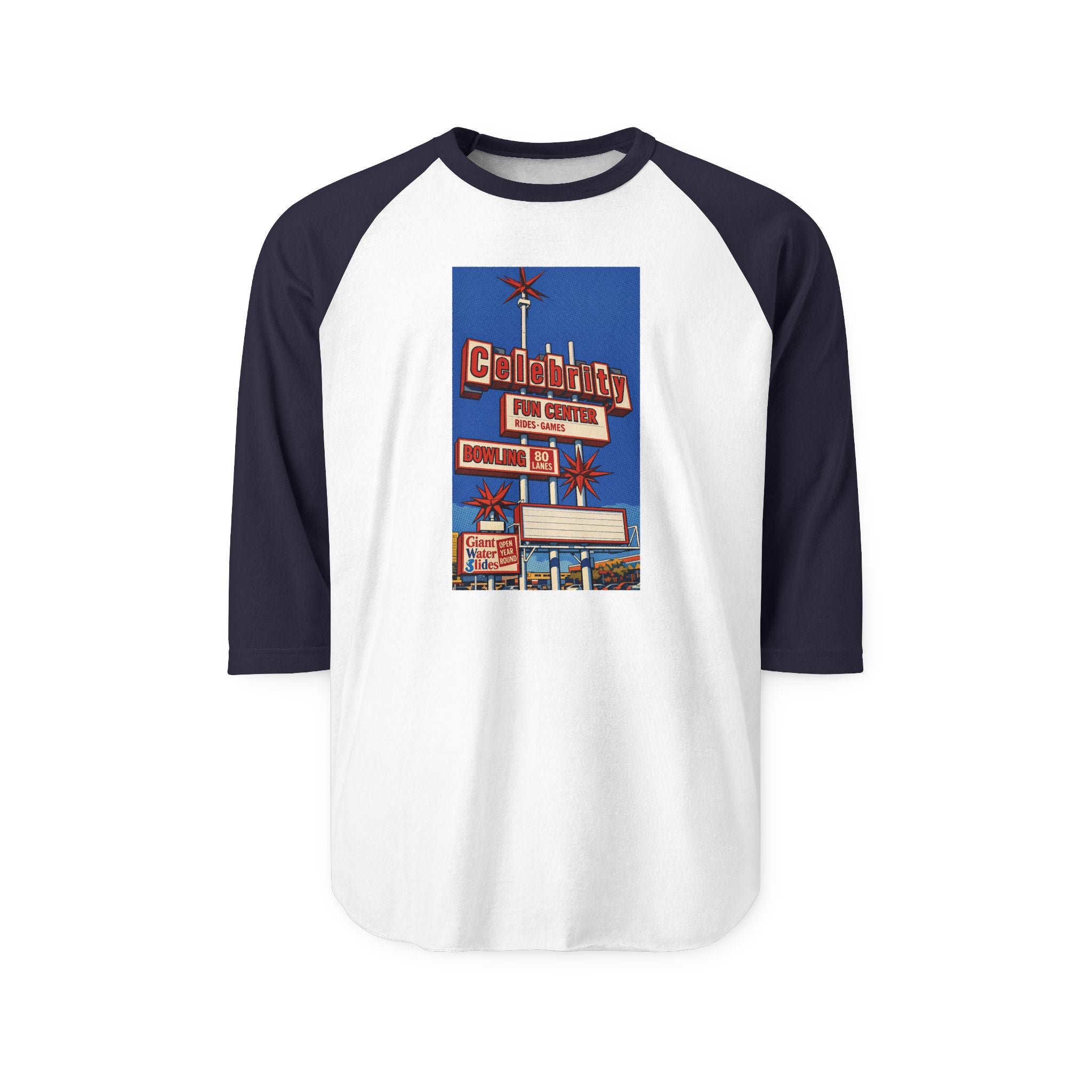 CELEBRITY FUN CENTER | Retro Baseball Tee