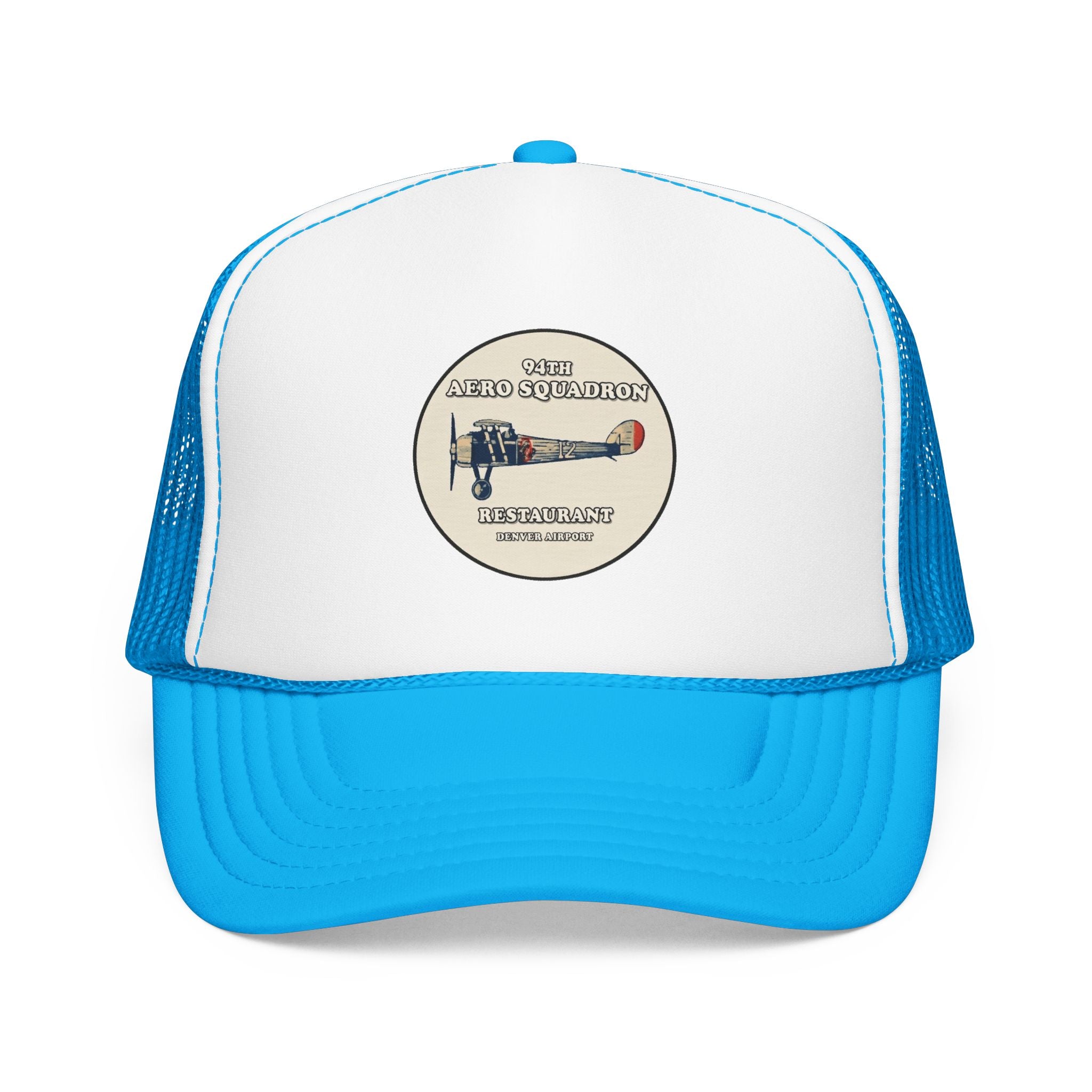 94th Aero Squadron Trucker Hat — Vintage Sailboat Foam Cap