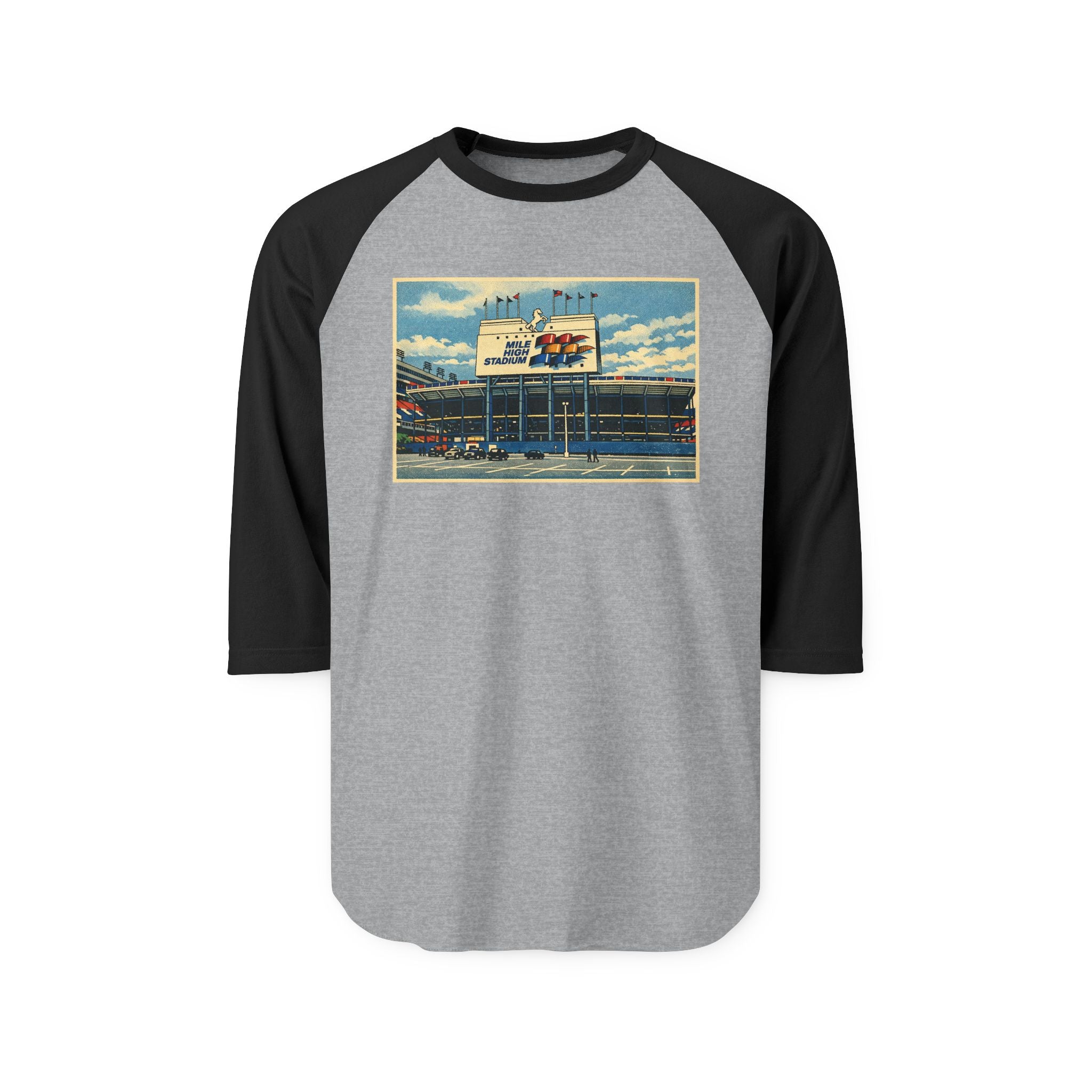 MILE HIGH STADIUM | Retro Baseball Tee