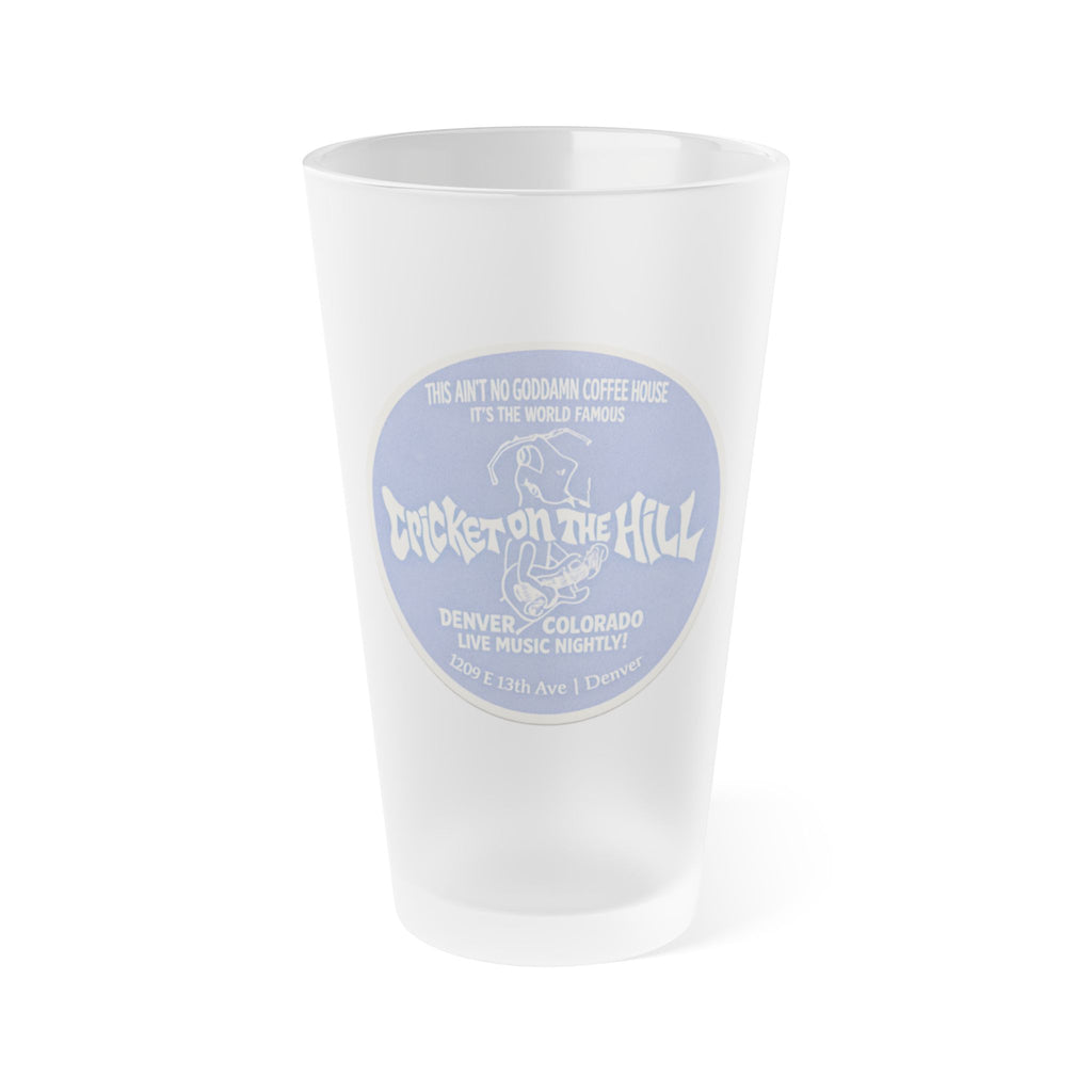 CRICKET ON THE HILL | Frosted Pint Glass 16oz