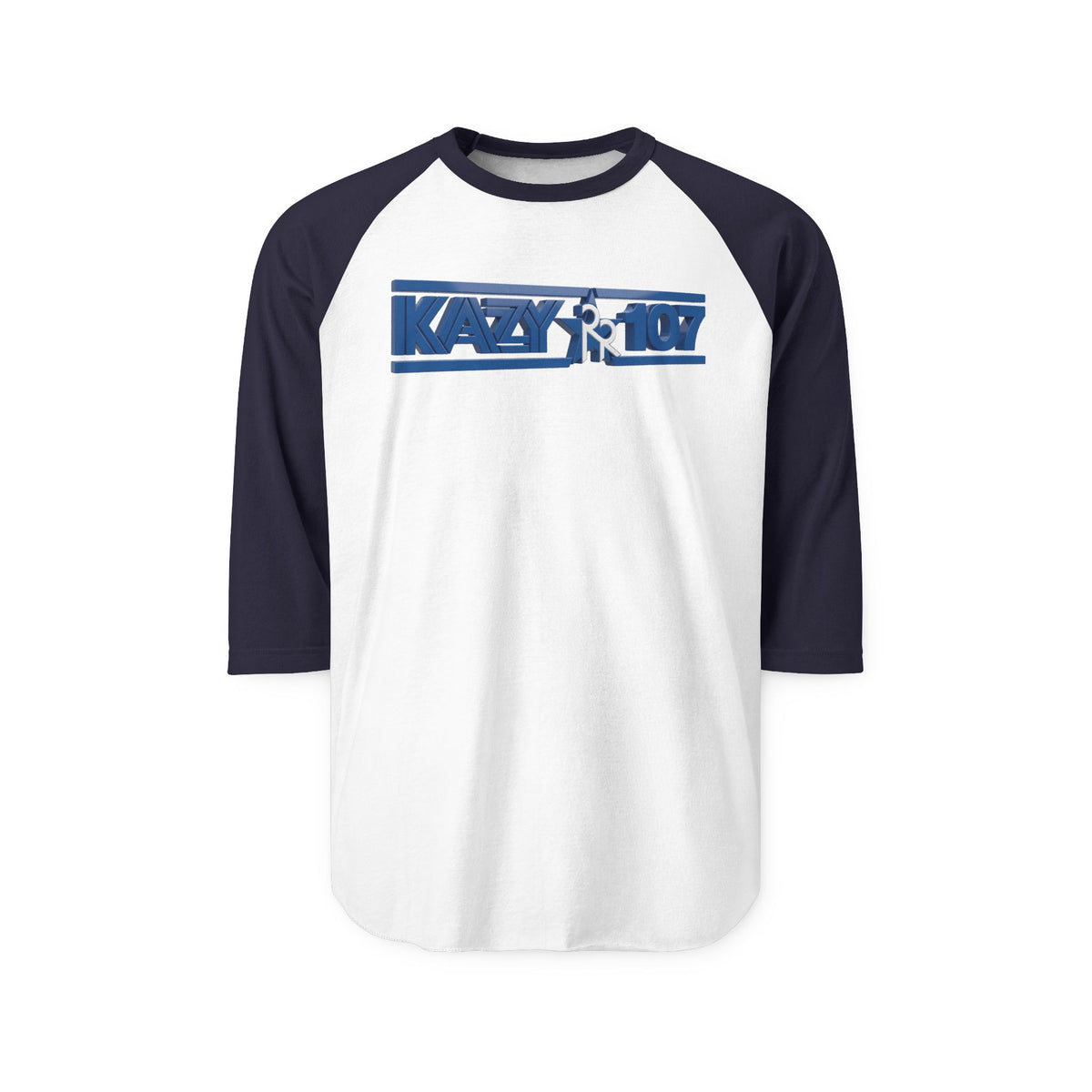 107 FM KAZY | Retro Baseball Tee